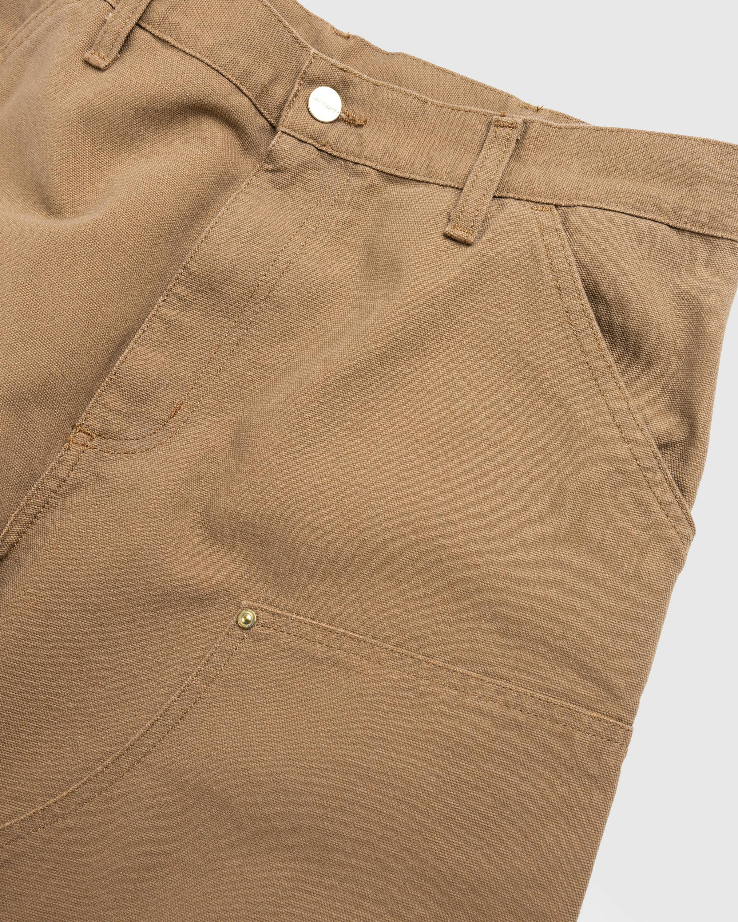 Carhartt WIP – Double Knee Pant Hamilton Brown/Rinsed - Work Pants - Brown - Image 4