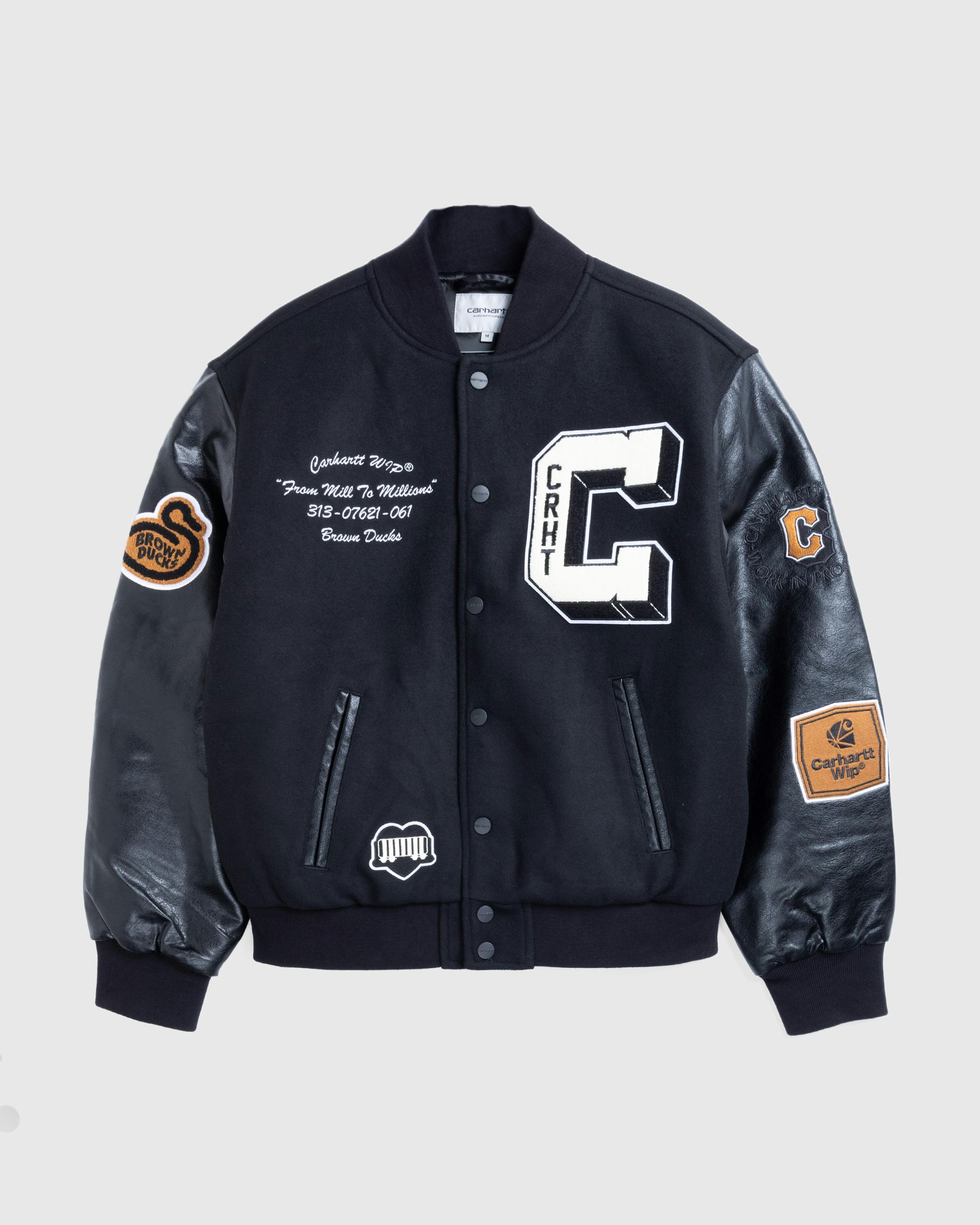 Carhartt WIP – Brown Ducks Bomber Black/Black - Bomber Jackets - Black - Image 1