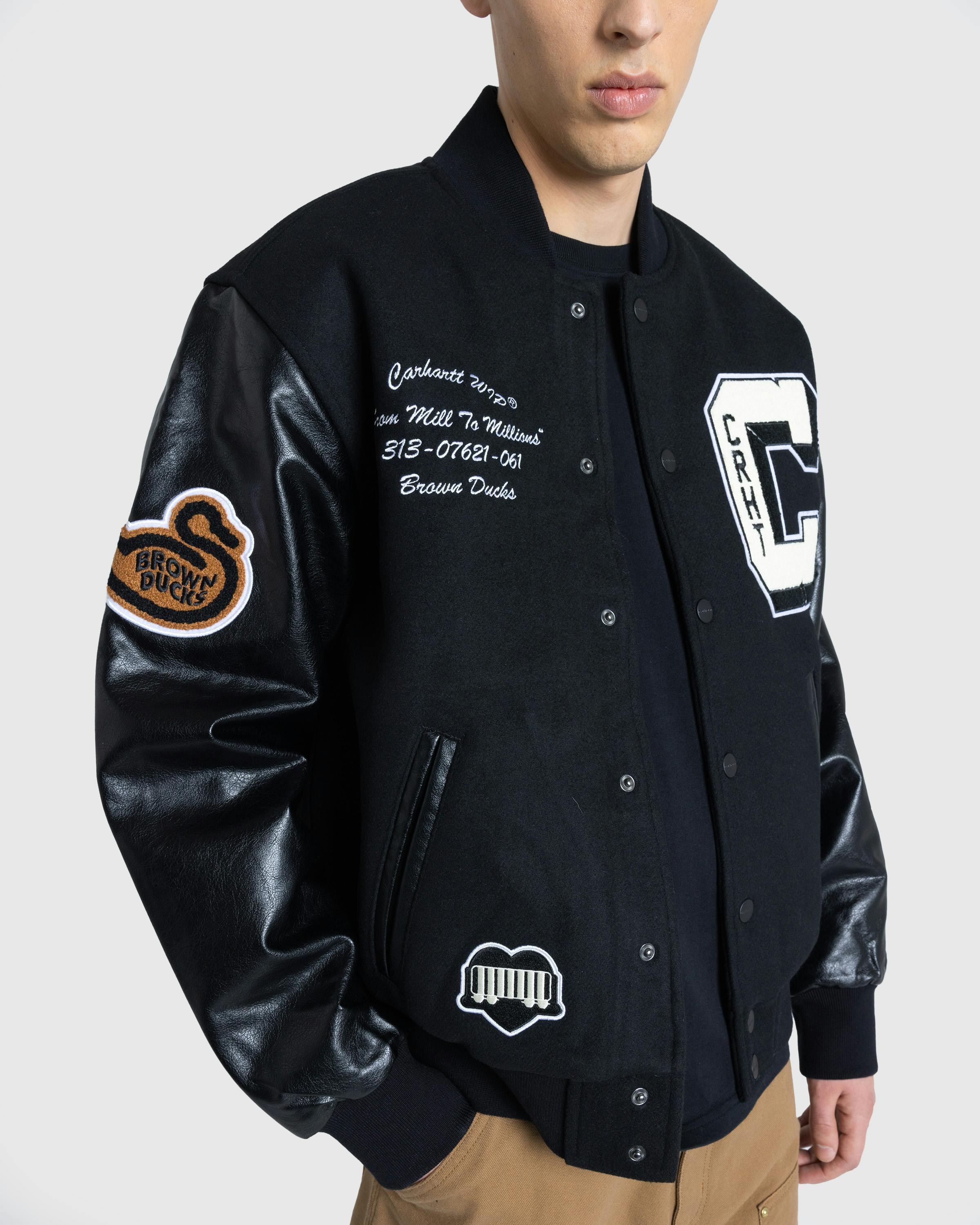 Carhartt WIP – Brown Ducks Bomber Black/Black - Bomber Jackets - Black - Image 8