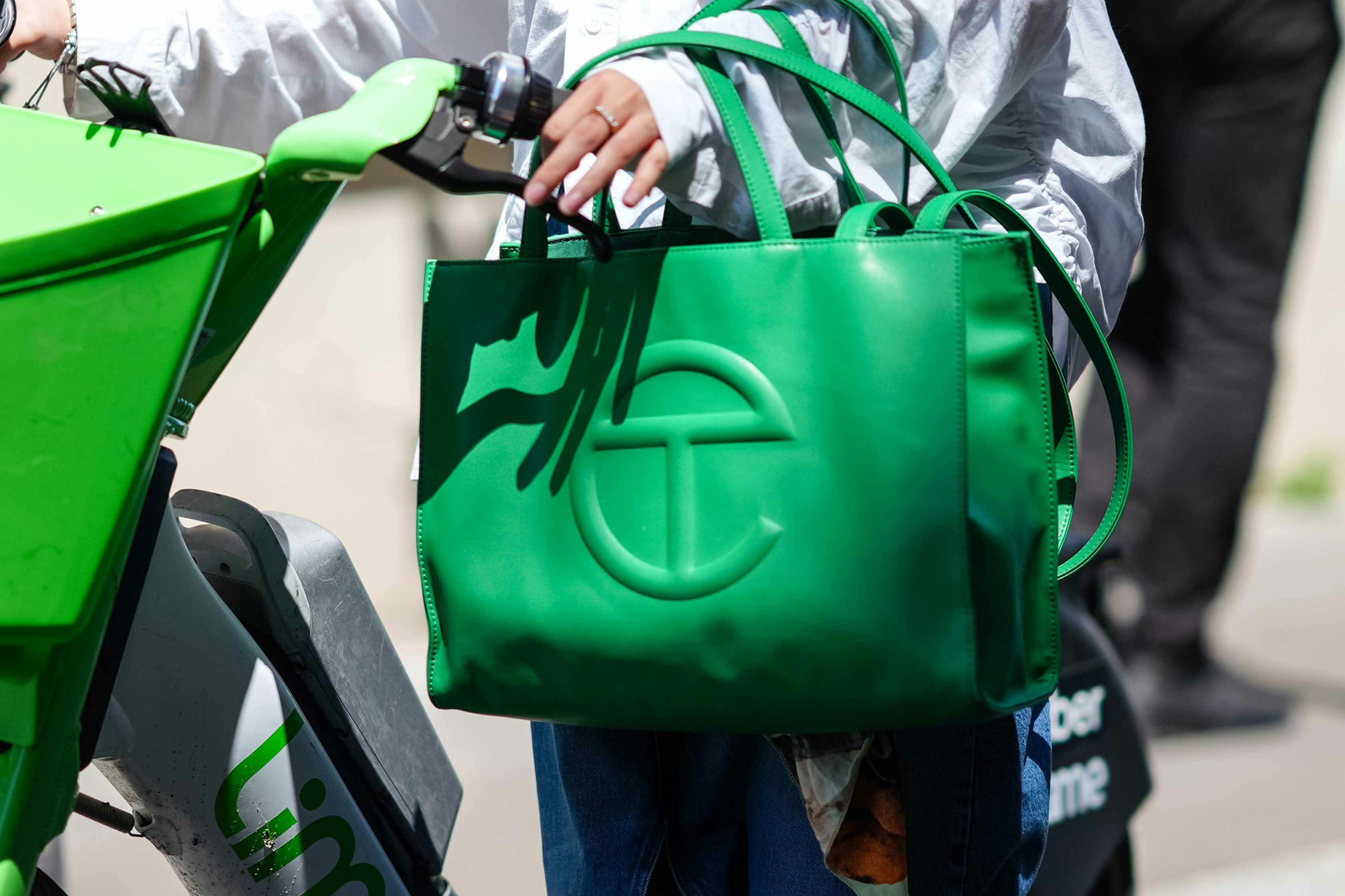 green telfar bag