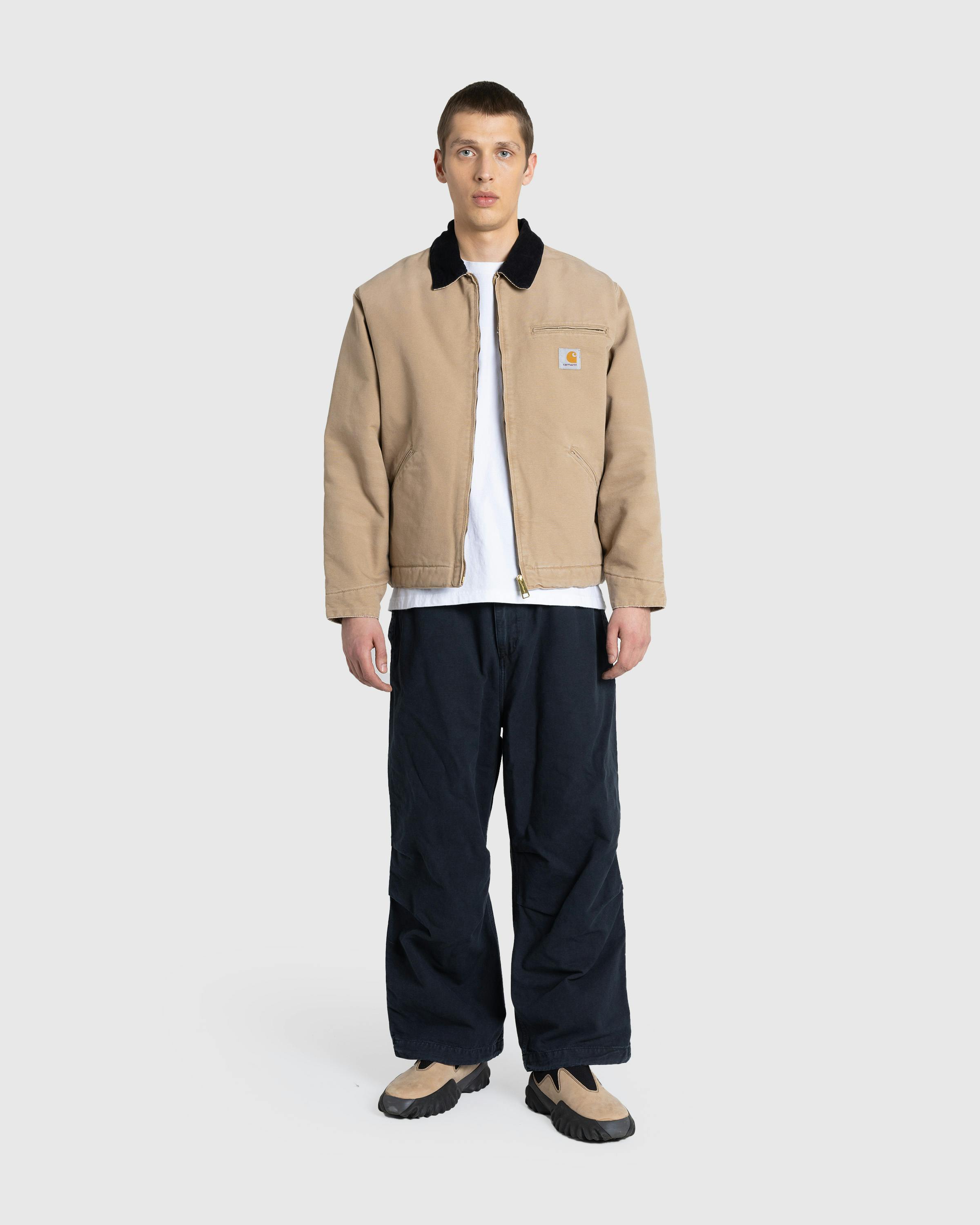 Carhartt WIP – OG Detroit Jacket Peanut/Black/Aged Canvas - Jackets - Beige - Image 3