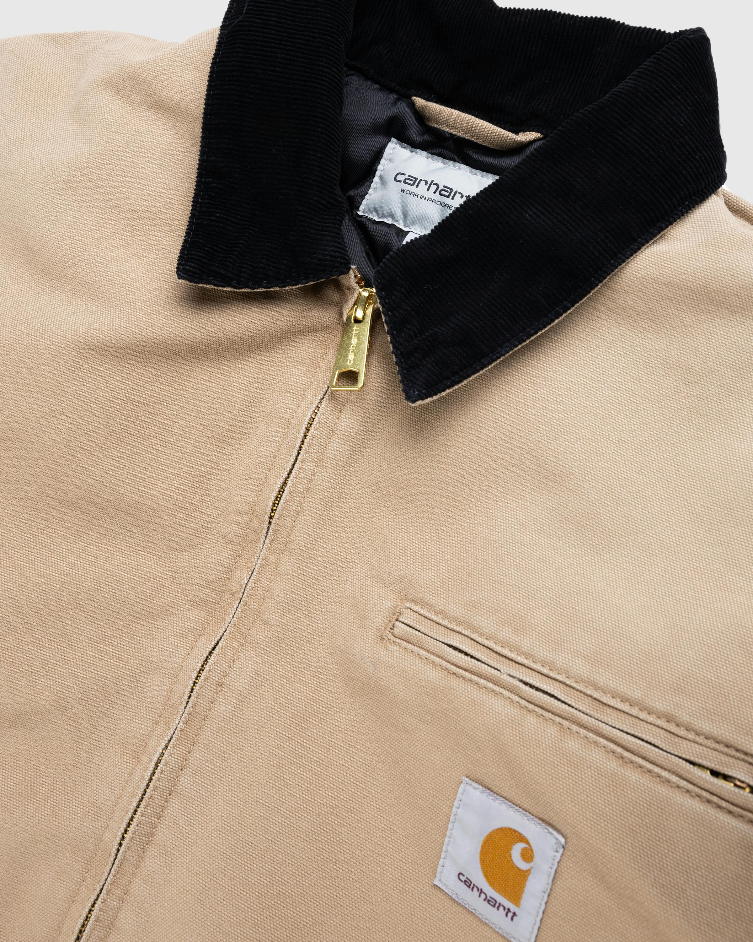 Carhartt WIP – OG Detroit Jacket Peanut/Black/Aged Canvas - Jackets - Beige - Image 4