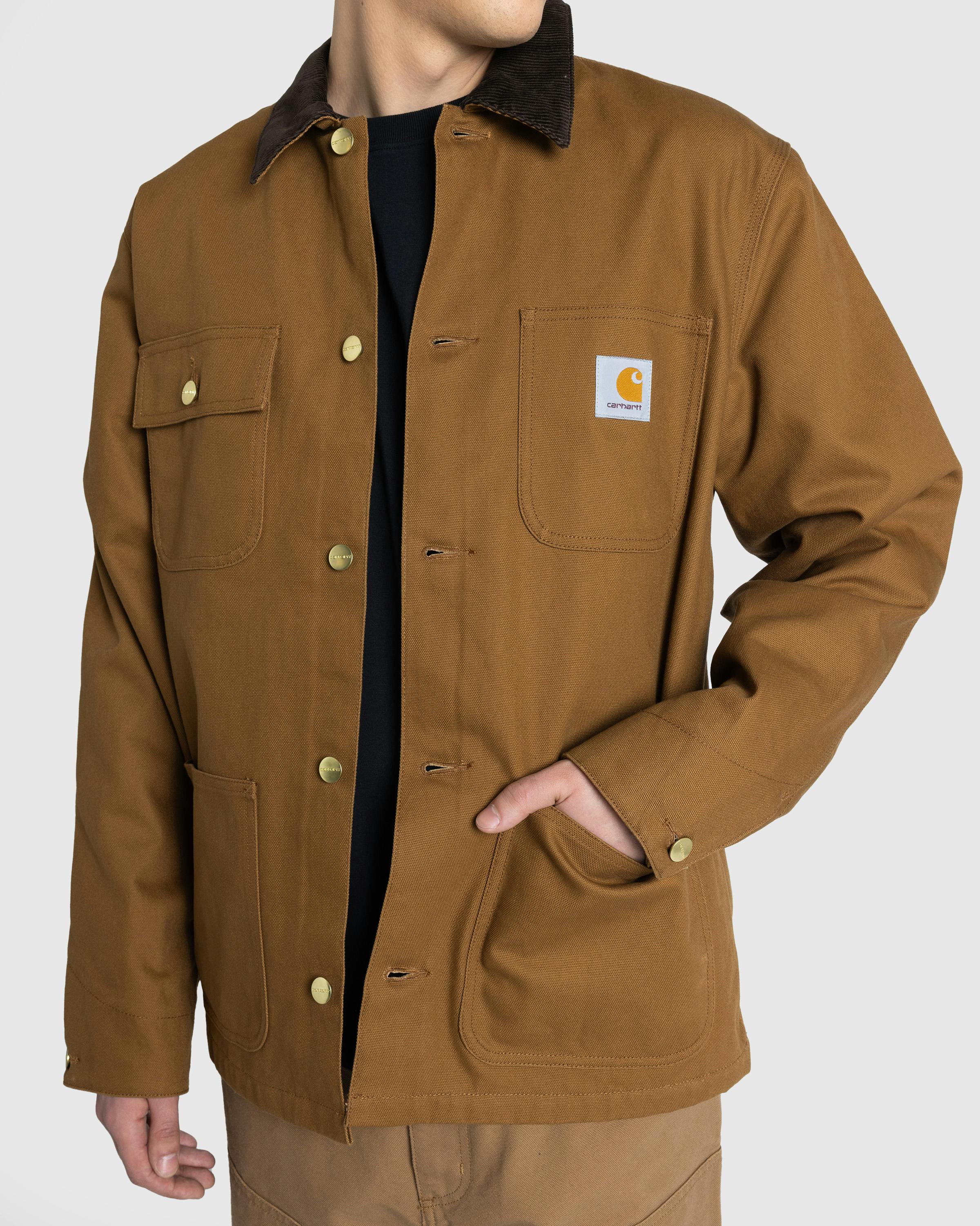 Carhartt WIP – Michigan Coat Hamilton Brown/Tobacco/Rigid - Overshirt - Brown - Image 8