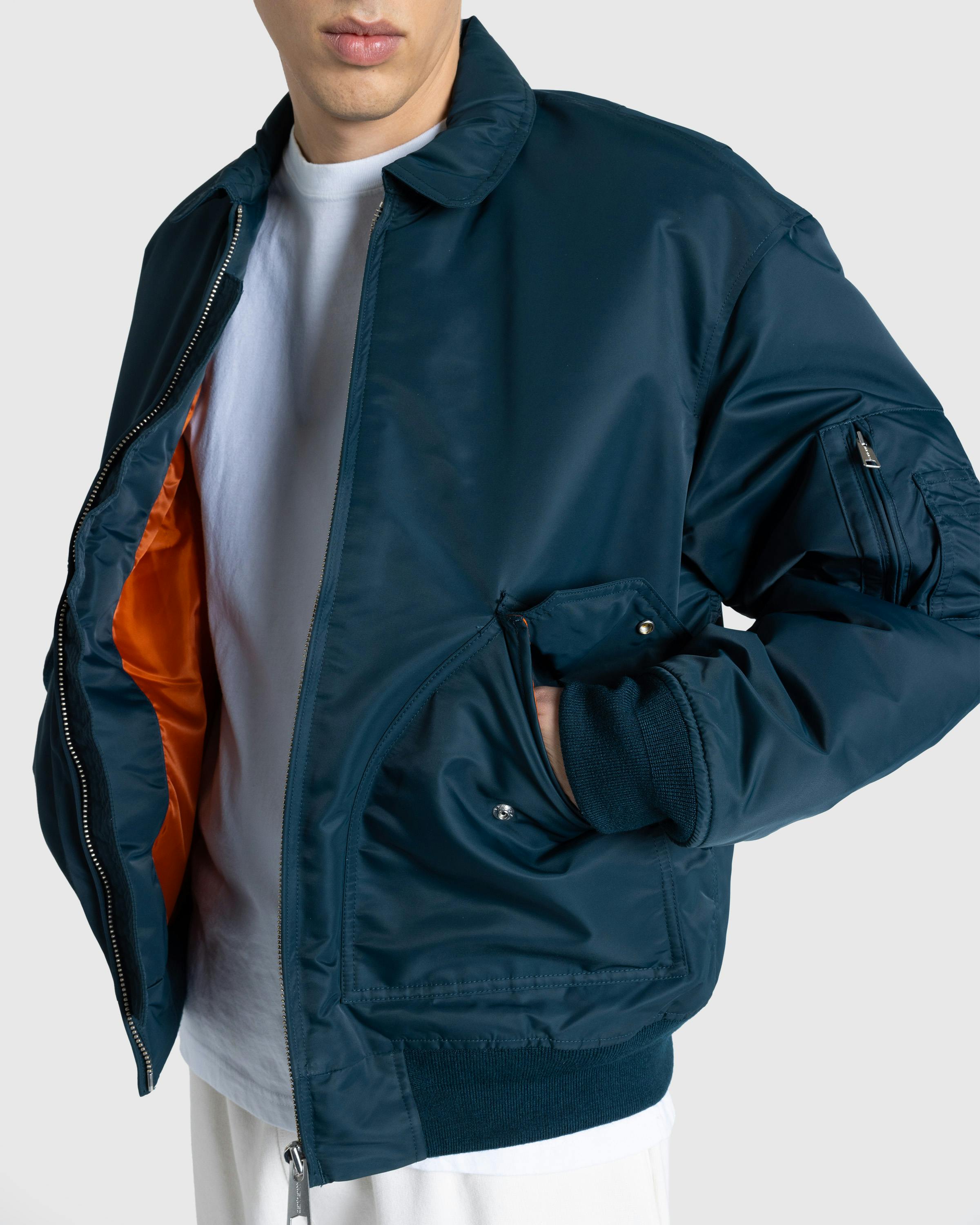 Carhartt WIP – Olten Bomber Duck Blue/Turmeric - Bomber Jackets - Blue - Image 7