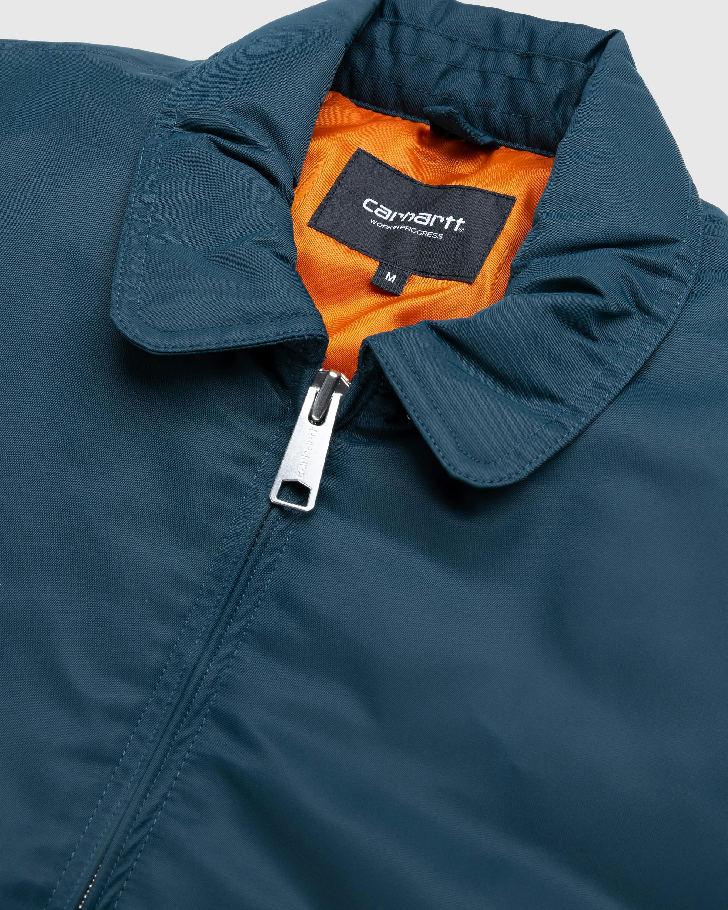 Carhartt WIP – Olten Bomber Duck Blue/Turmeric - Bomber Jackets - Blue - Image 4