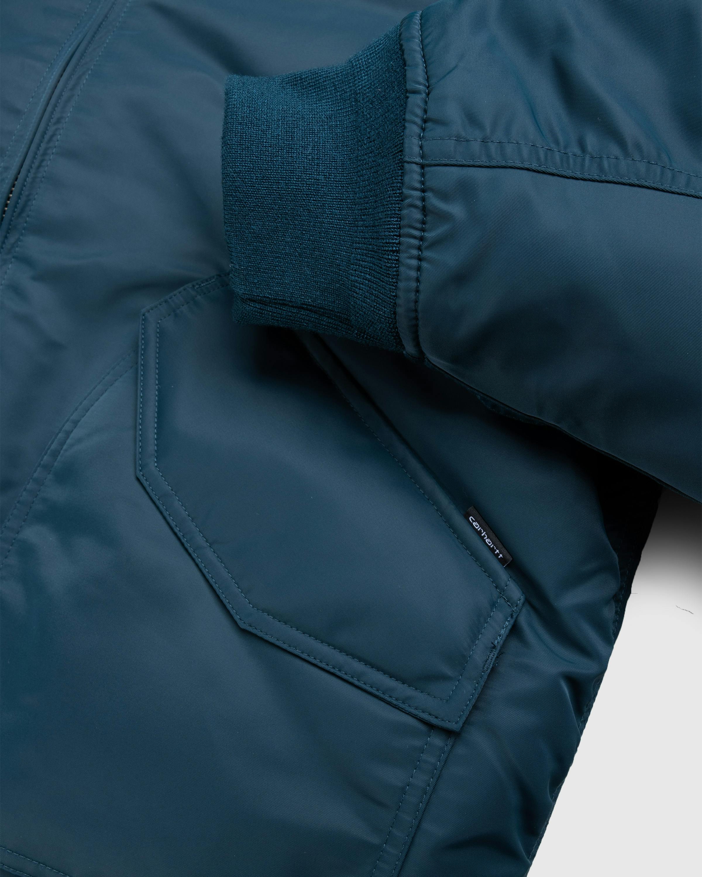 Carhartt WIP – Olten Bomber Duck Blue/Turmeric - Bomber Jackets - Blue - Image 5