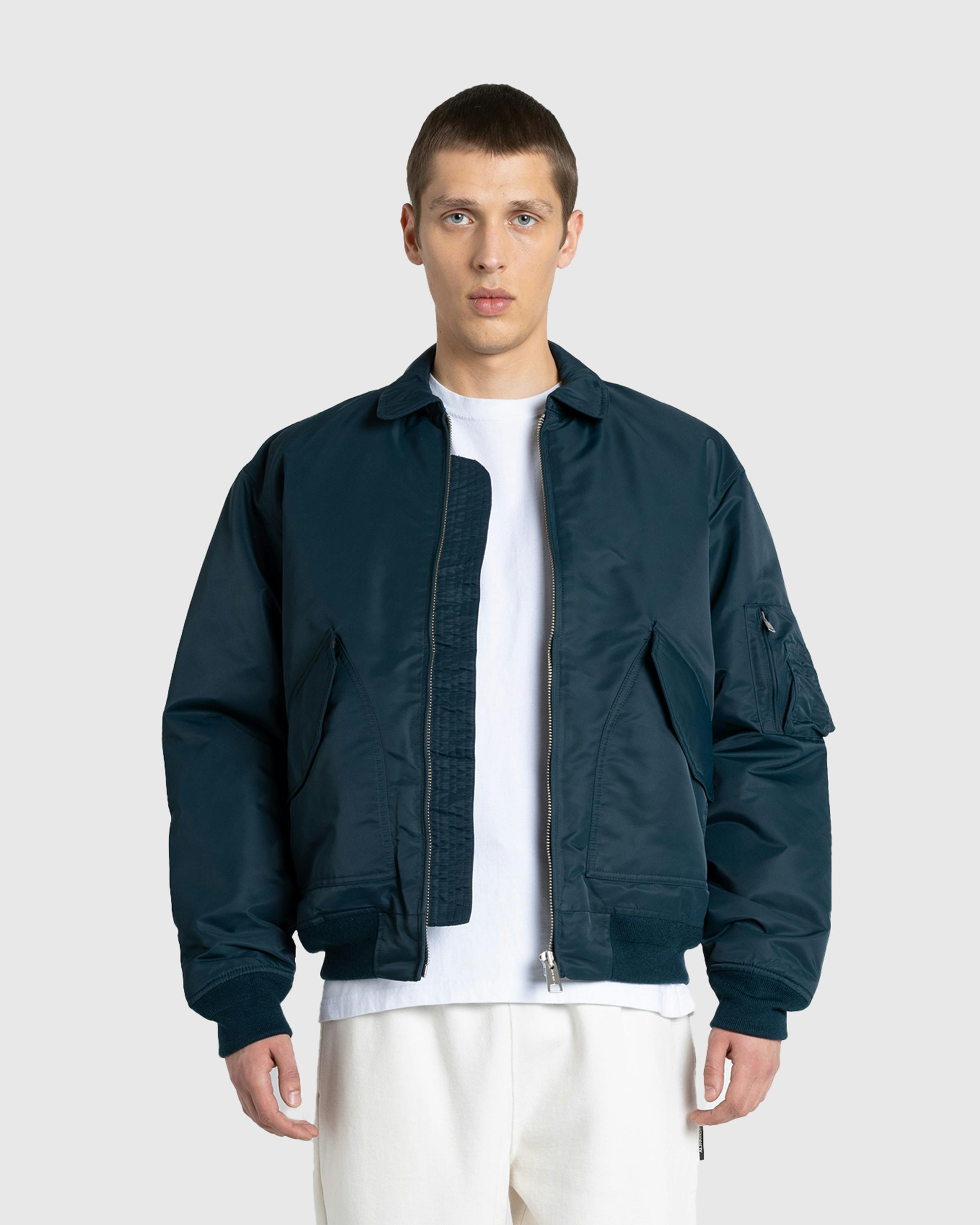 Carhartt WIP – Olten Bomber Duck Blue/Turmeric - Bomber Jackets - Blue - Image 2