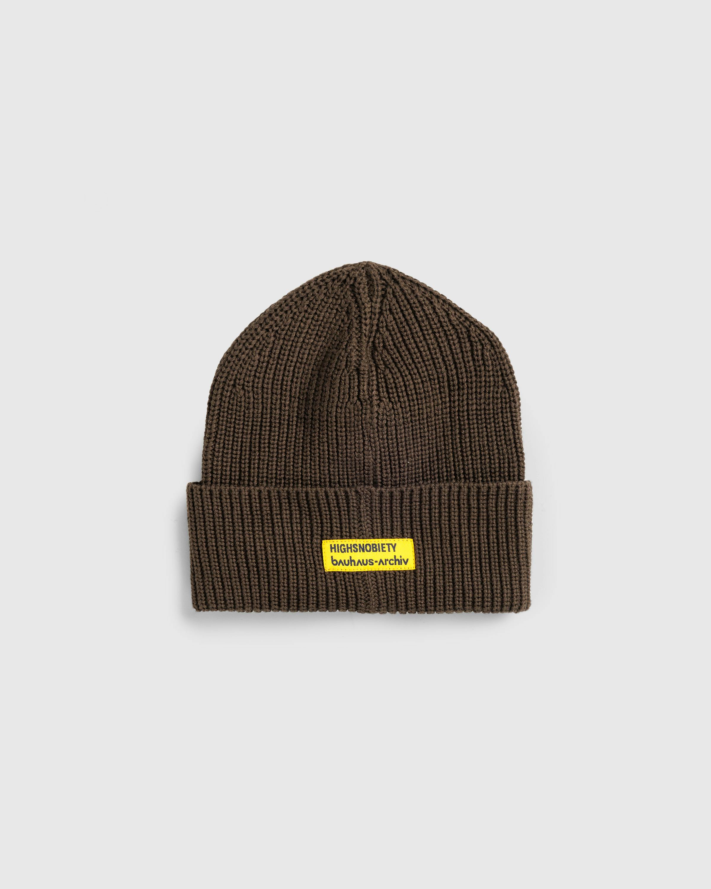 Highsnobiety x Bauhaus Archiv – Neue Baukunst Beanie Dark Brown  - Beanies - Brown - Image 2