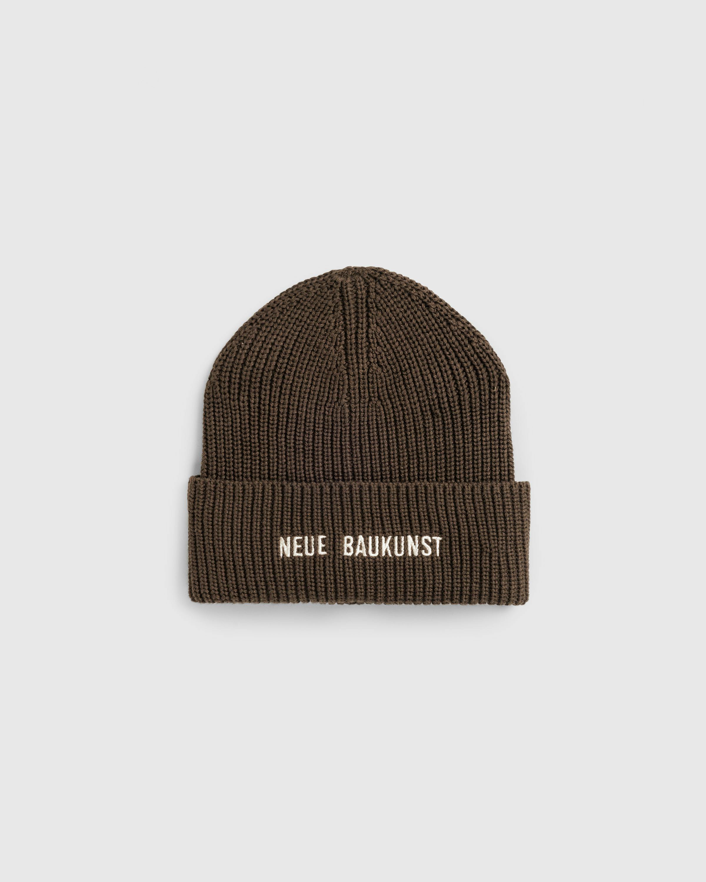 Highsnobiety x Bauhaus Archiv – Neue Baukunst Beanie Dark Brown  - Beanies - Brown - Image 1