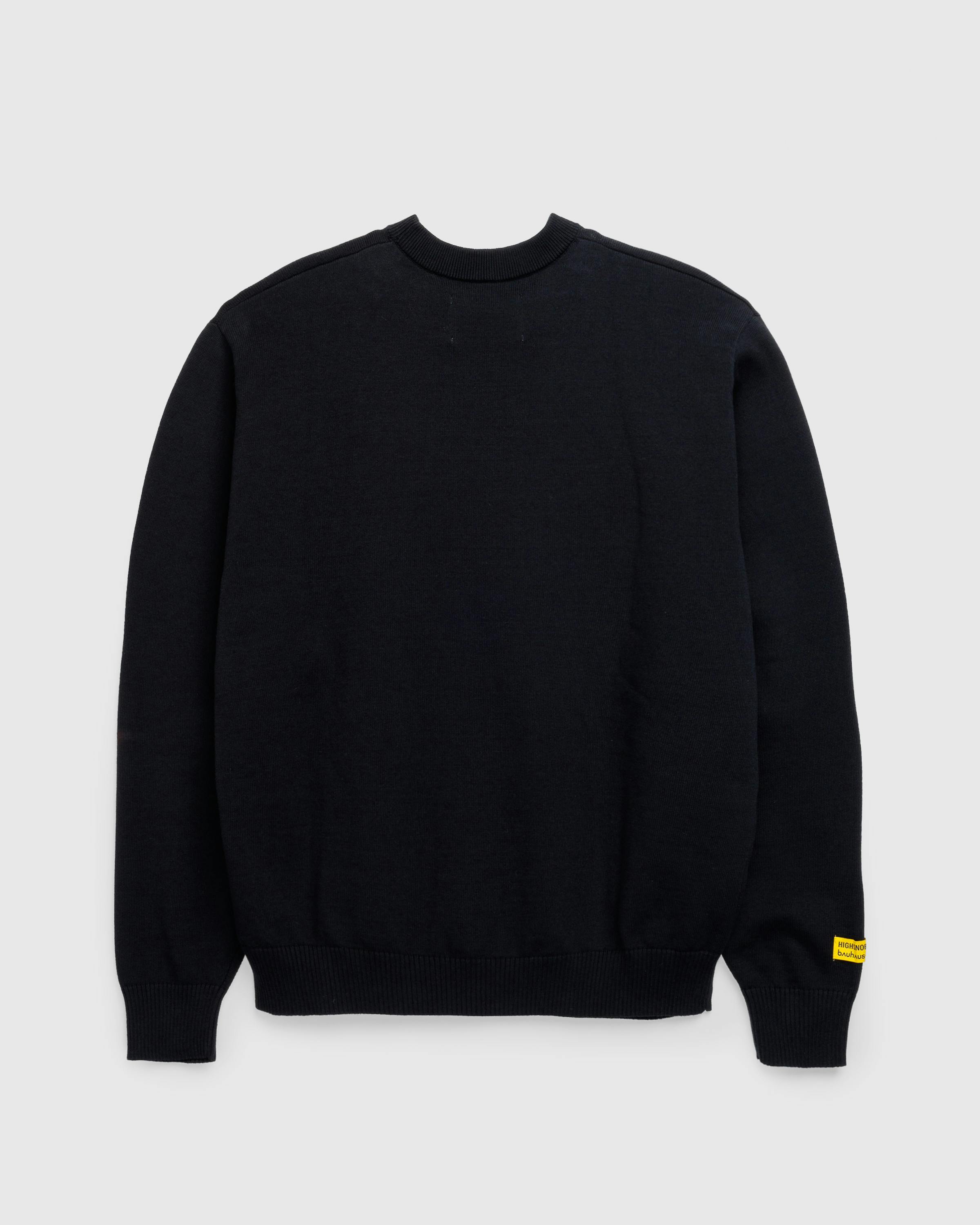 Highsnobiety x Bauhaus Archiv – Signet Knit Sweater Black - Sweatshirts - Black - Image 4