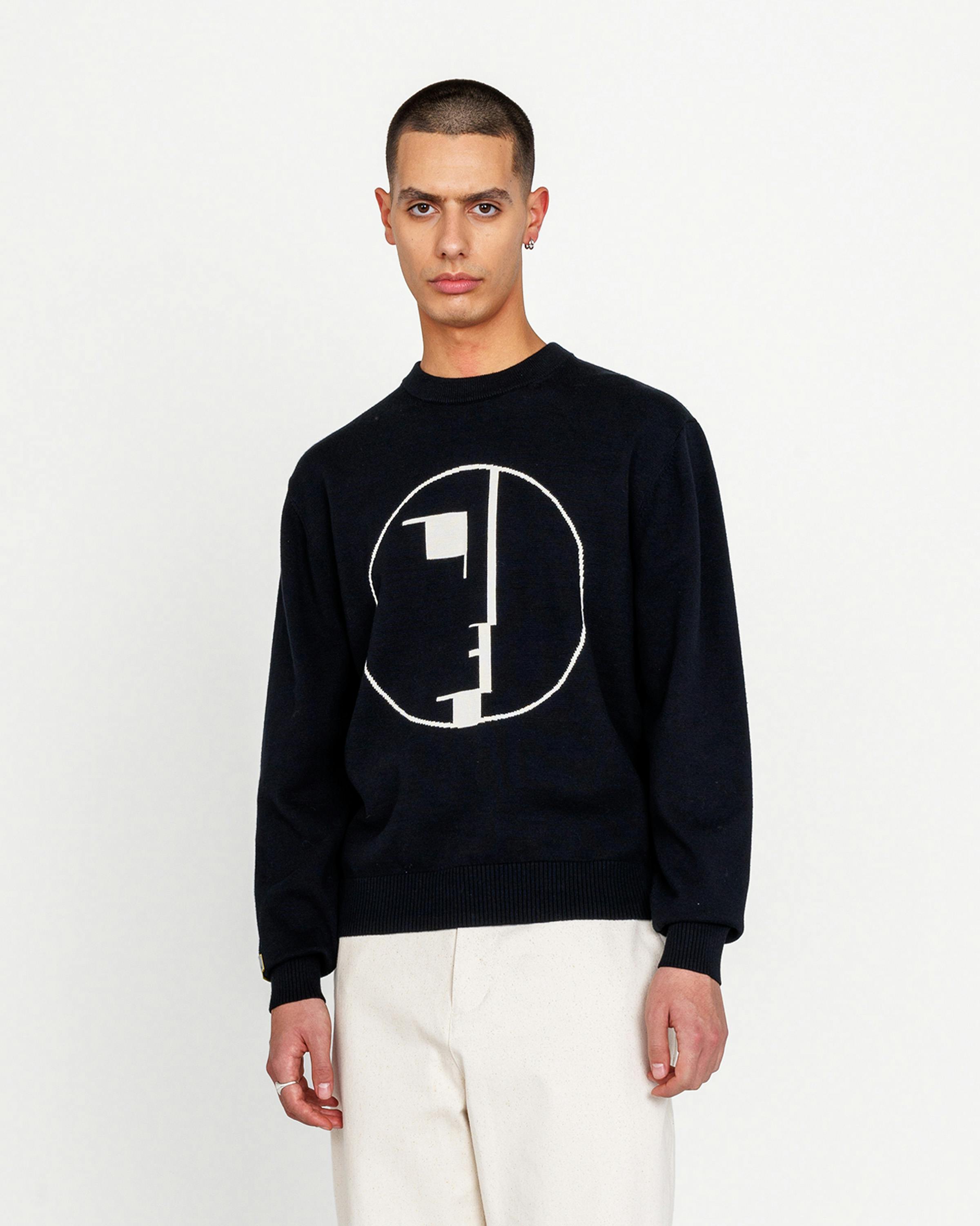 Highsnobiety x Bauhaus Archiv – Signet Knit Sweater Black - Sweatshirts - Black - Image 2