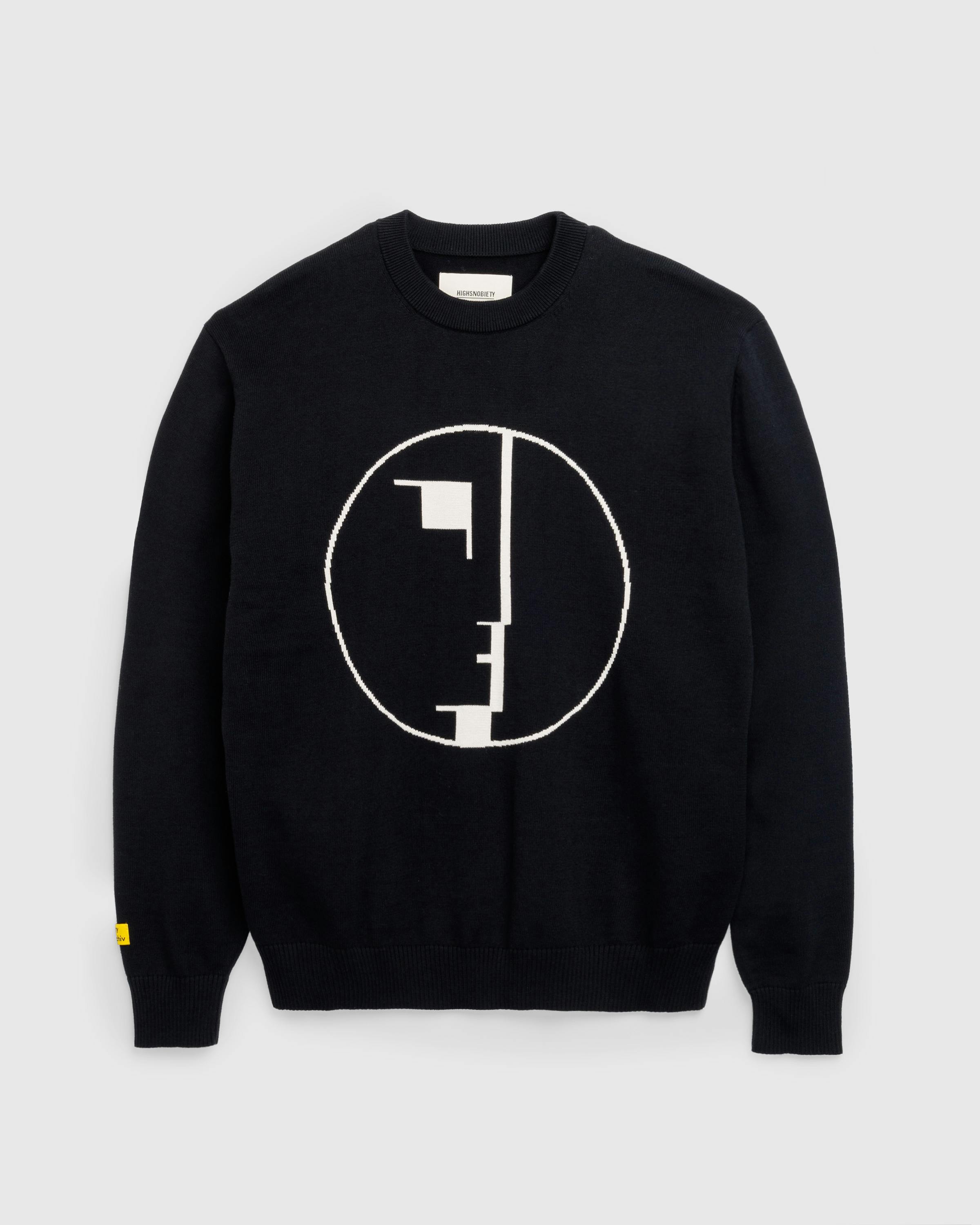 Highsnobiety x Bauhaus Archiv – Signet Knit Sweater Black - Sweatshirts - Black - Image 1