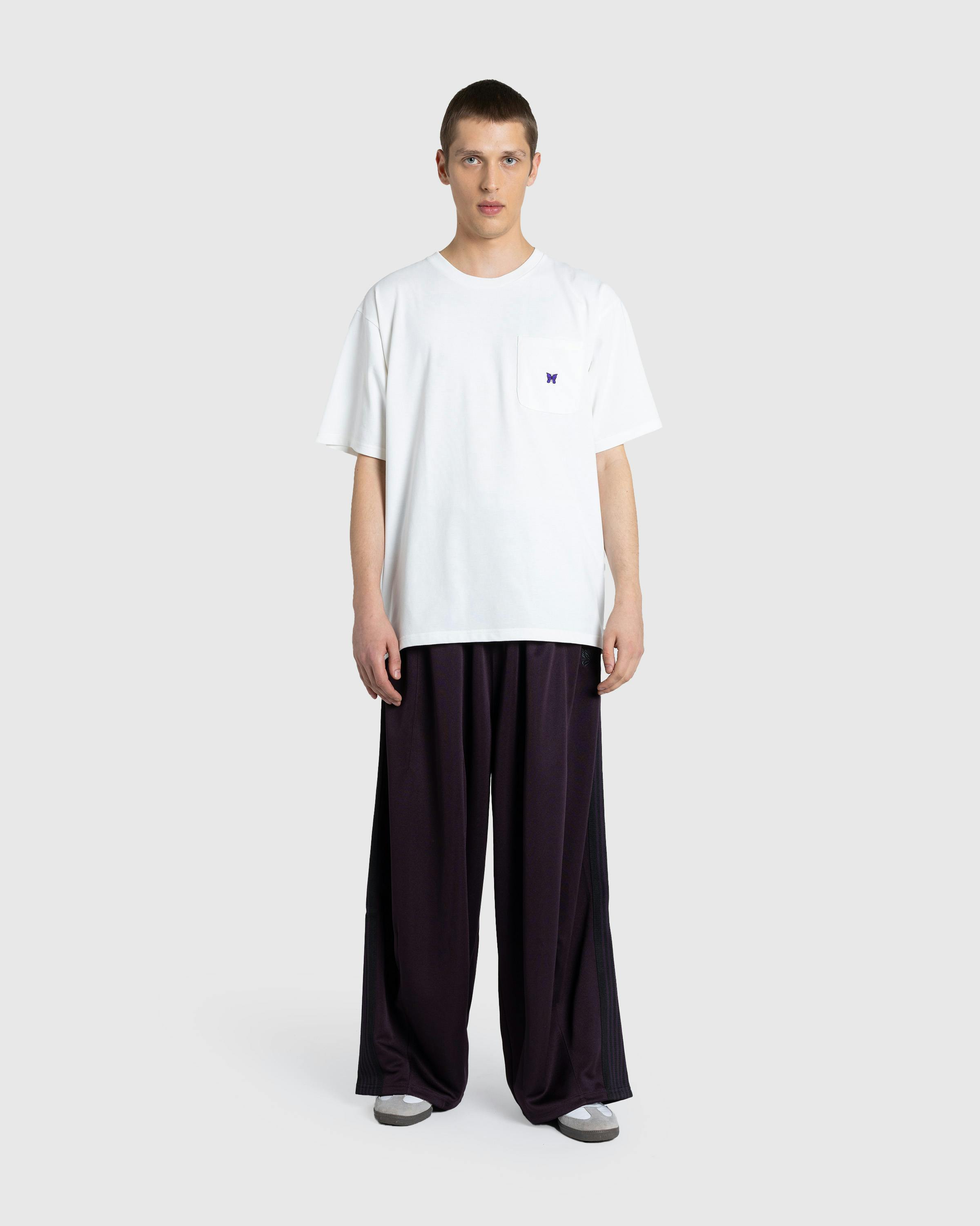 Needles – H.D. Track Pant Poly Smooth Dark Purple - Track Pants - Purple - Image 3