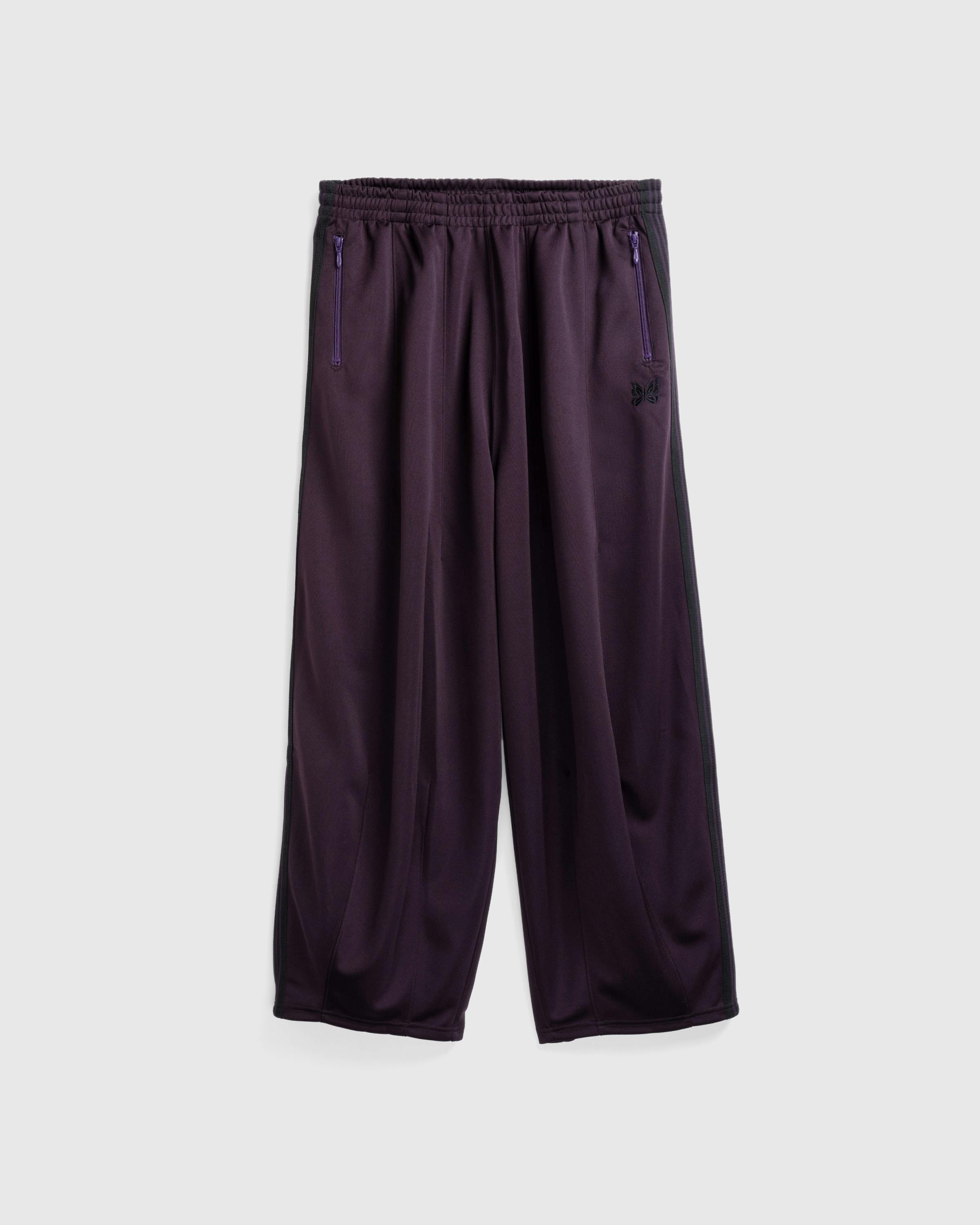 Needles – H.D. Track Pant Poly Smooth Dark Purple | Highsnobiety Shop