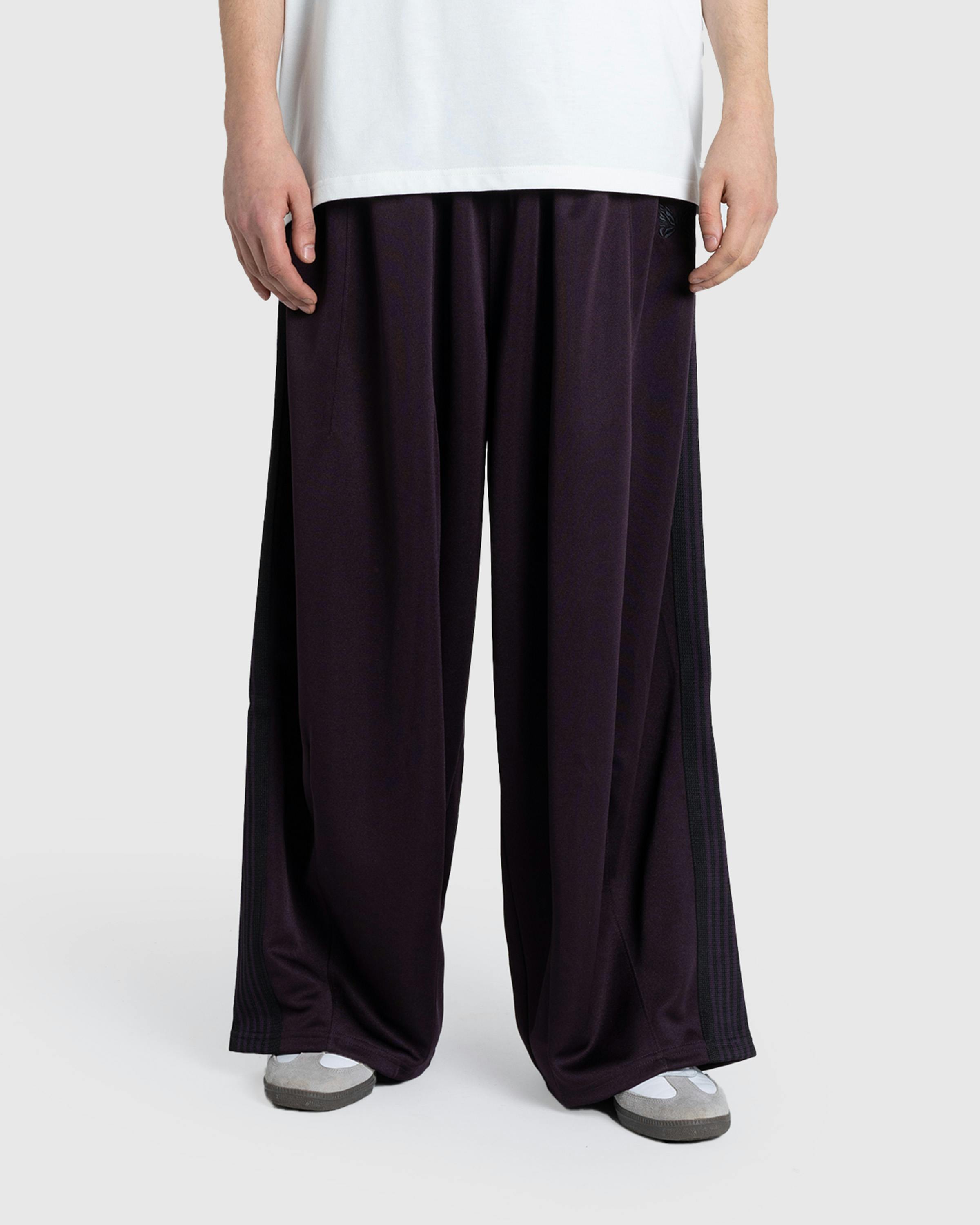 Needles – H.D. Track Pant Poly Smooth Dark Purple - Track Pants - Purple - Image 2