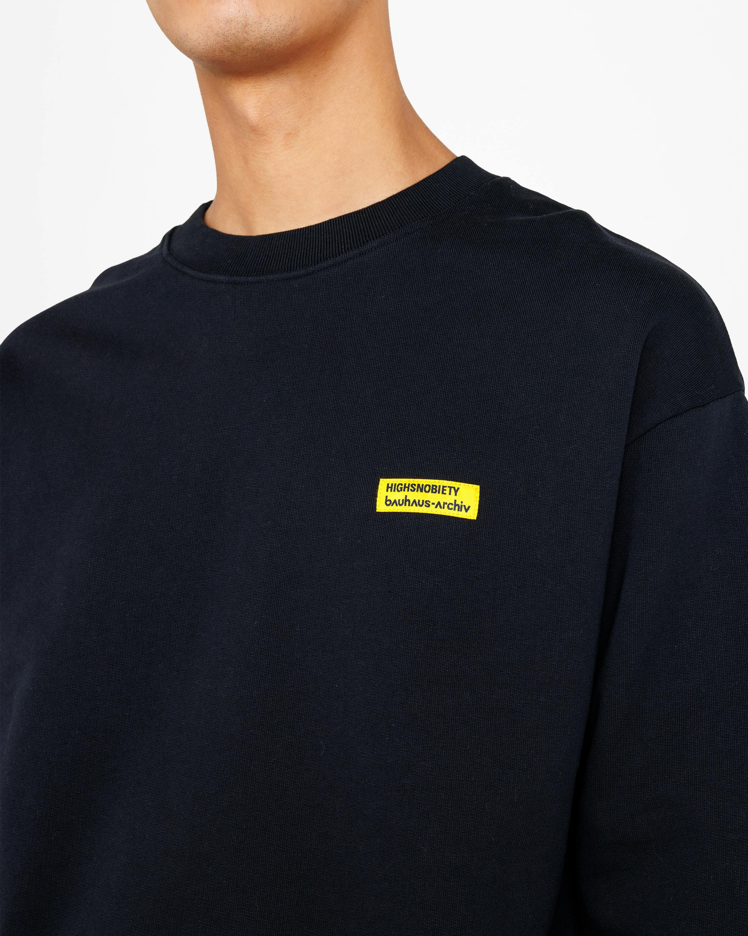 Highsnobiety x Bauhaus Archiv – Logo Crewneck Black  - Crewnecks - Black - Image 7