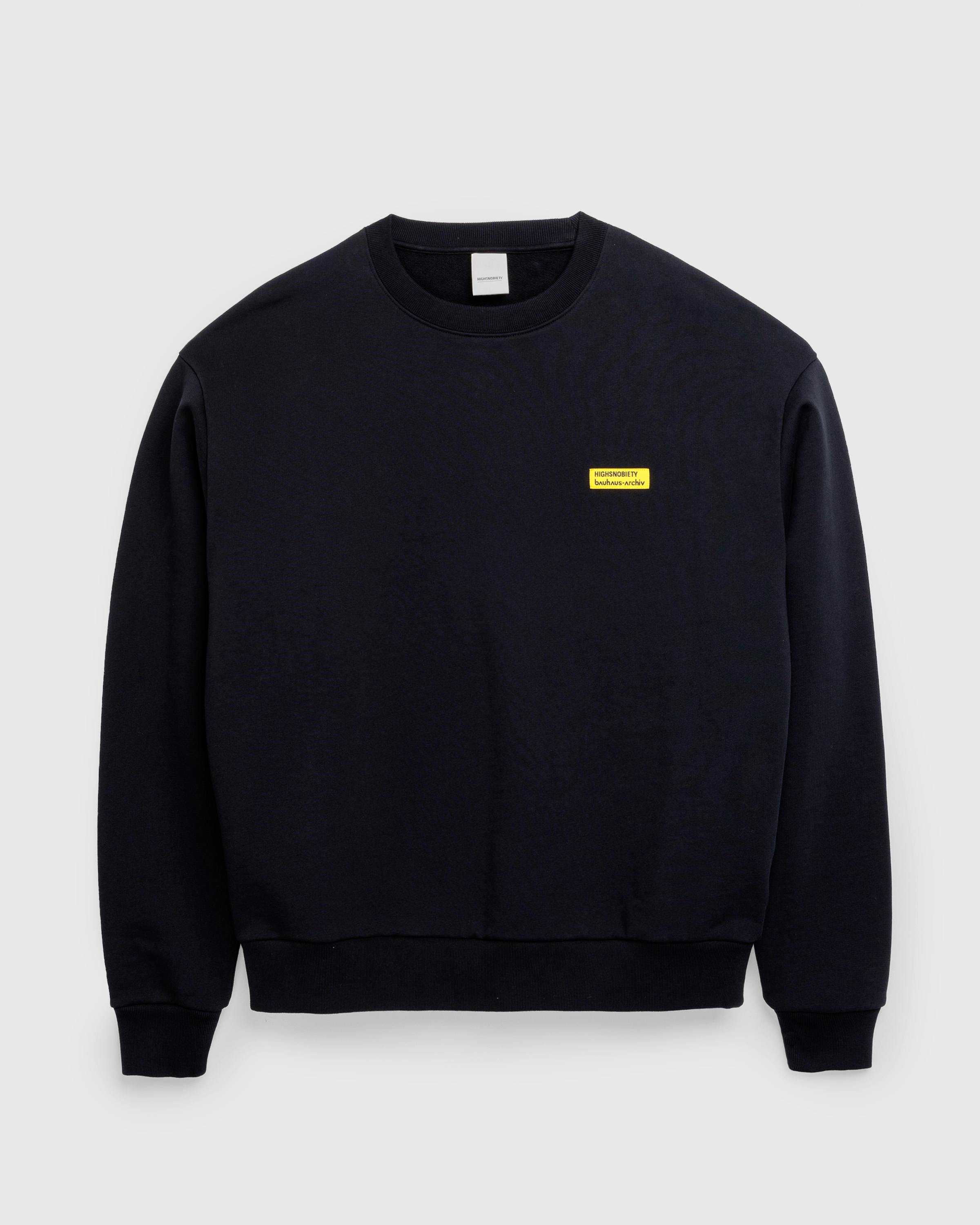 Highsnobiety x Bauhaus Archiv – Logo Crewneck Black  - Crewnecks - Black - Image 4