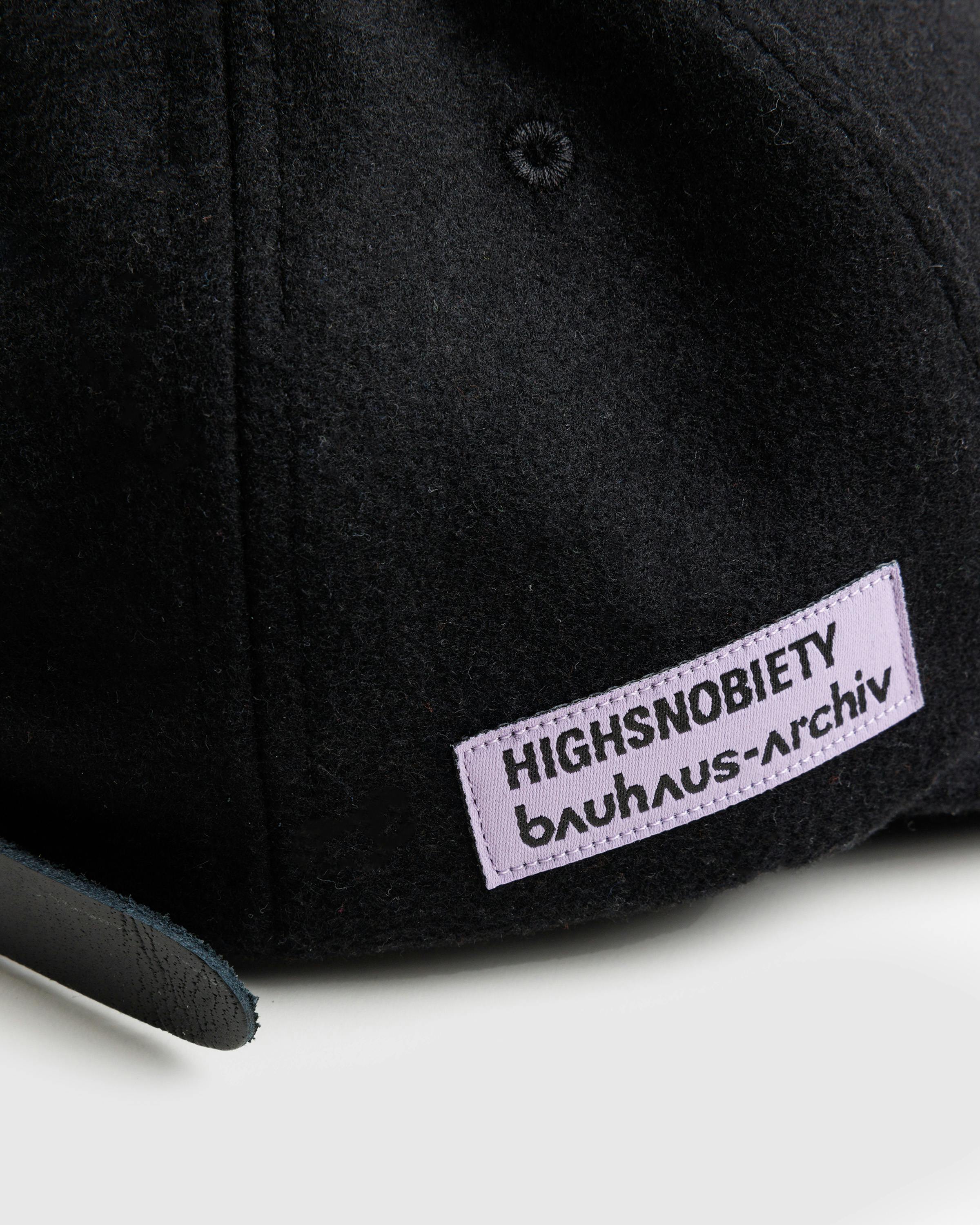 Highsnobiety x Bauhaus Archiv – Wool Logo Cap Black - Caps - Black - Image 7