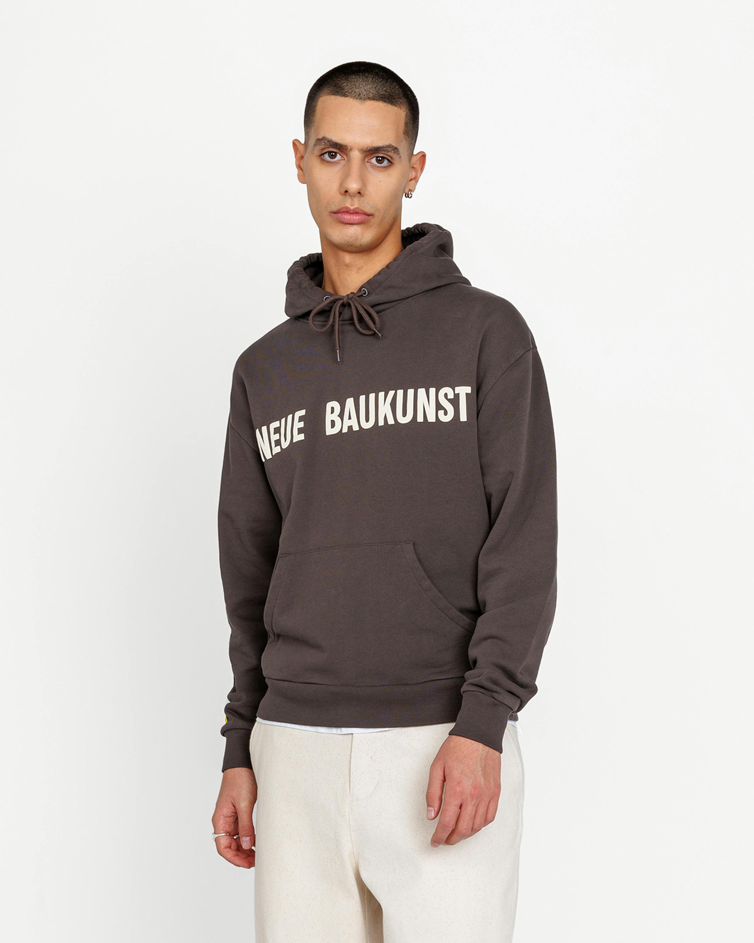 Highsnobiety x Bauhaus Archiv – Neue Baukunst Fleece Hoodie Green  - Hoodies - Dark brown - Image 2