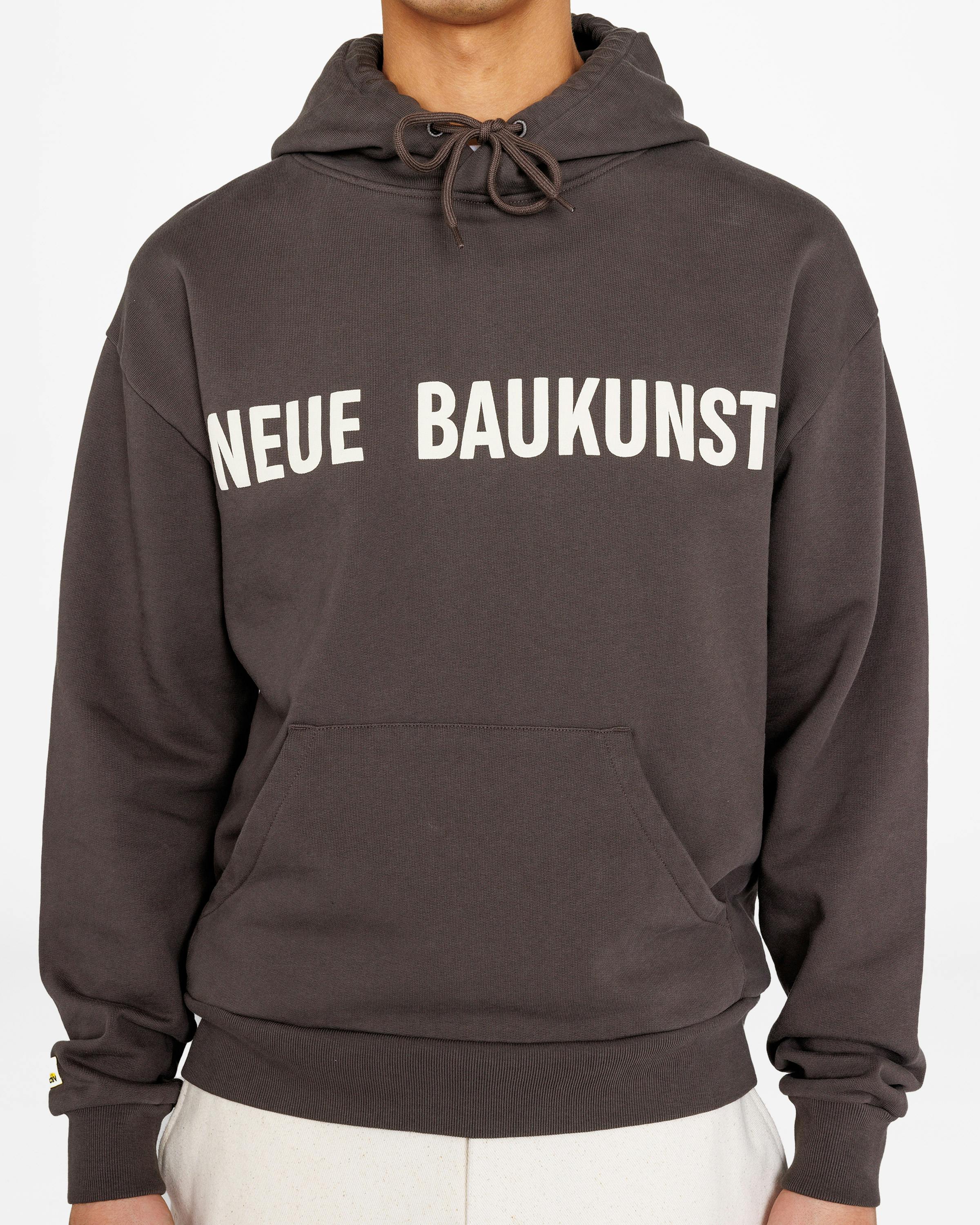 Highsnobiety x Bauhaus Archiv – Neue Baukunst Fleece Hoodie Green  - Hoodies - Dark brown - Image 8