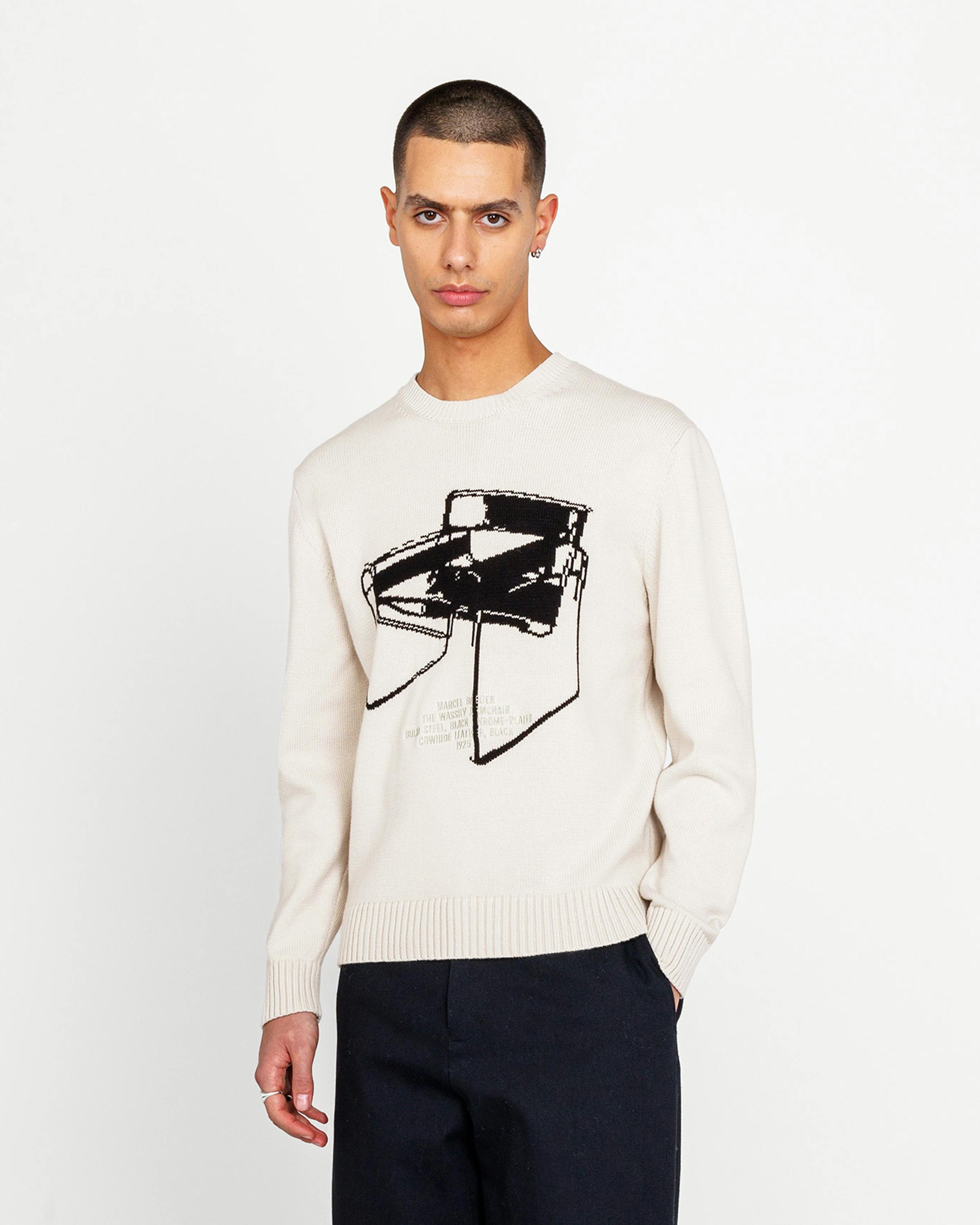 Highsnobiety x Bauhaus Archiv – Wassily Knit Sweater Beige - Sweatshirts - Beige - Image 2