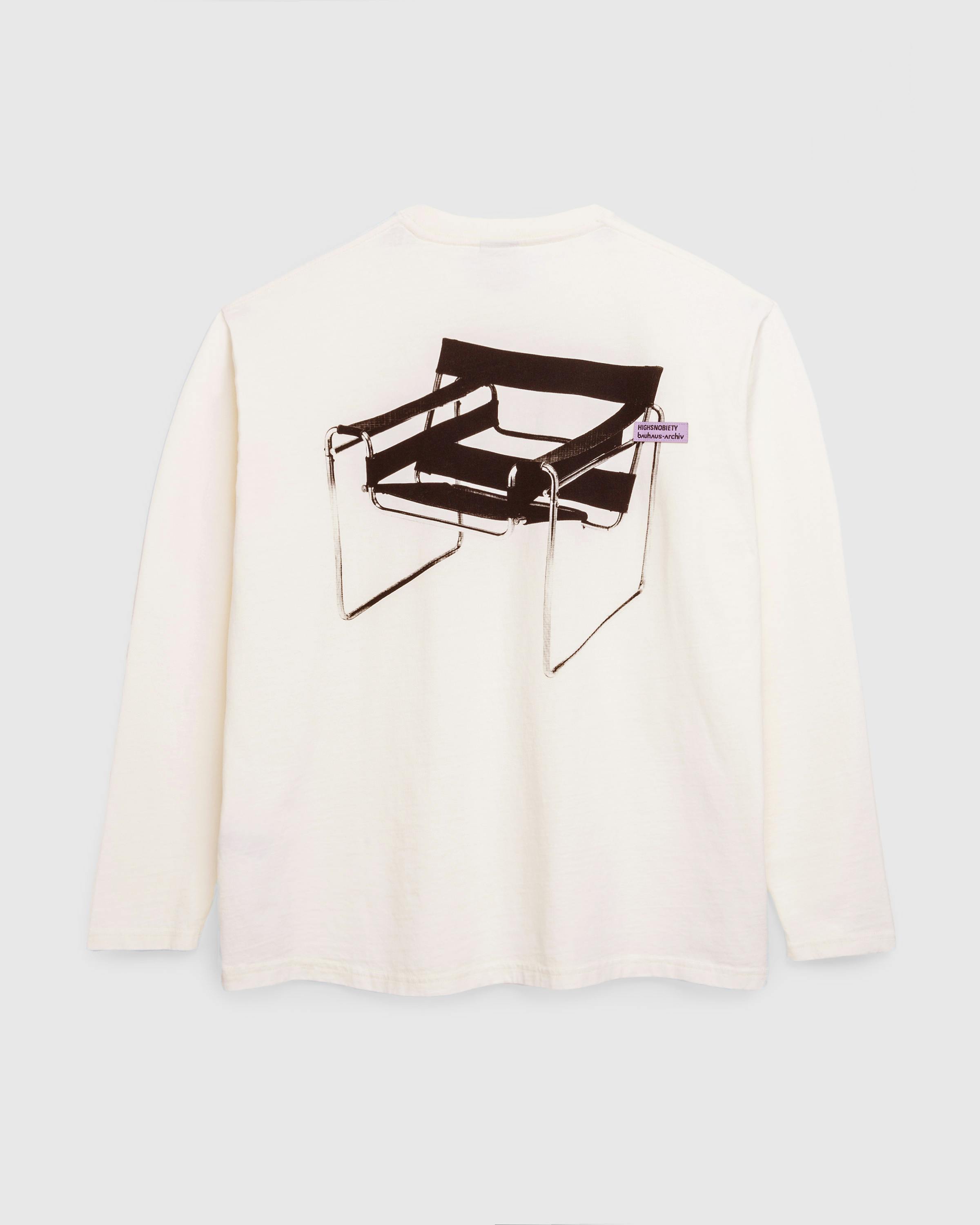 Highsnobiety x Bauhaus Archiv – Wassily Long-Sleeve T-Shirt Warm White  - Longsleeve Shirts - Warm White - Image 1