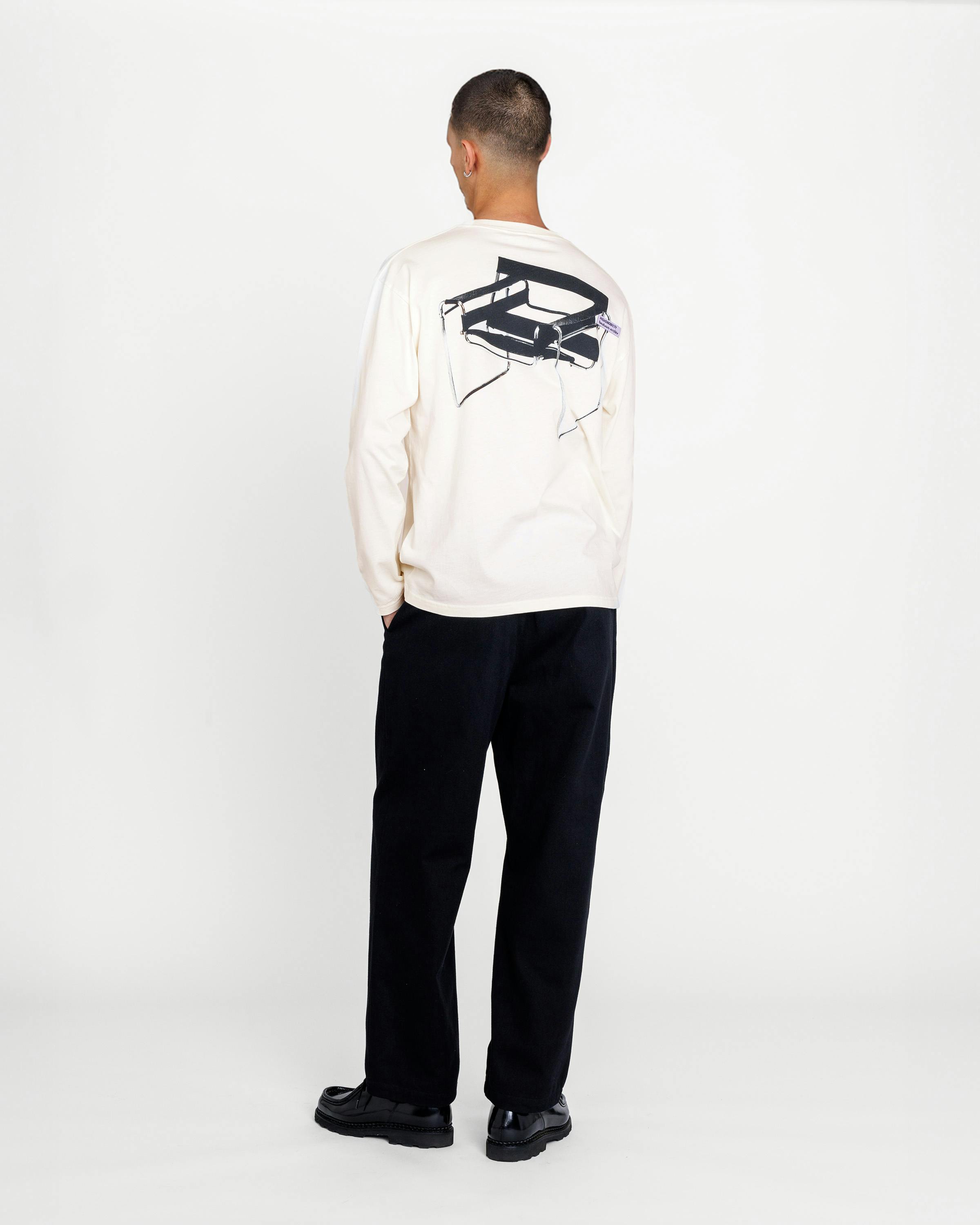 Highsnobiety x Bauhaus Archiv – Wassily Long-Sleeve T-Shirt Warm White  - Longsleeve Shirts - Warm White - Image 7