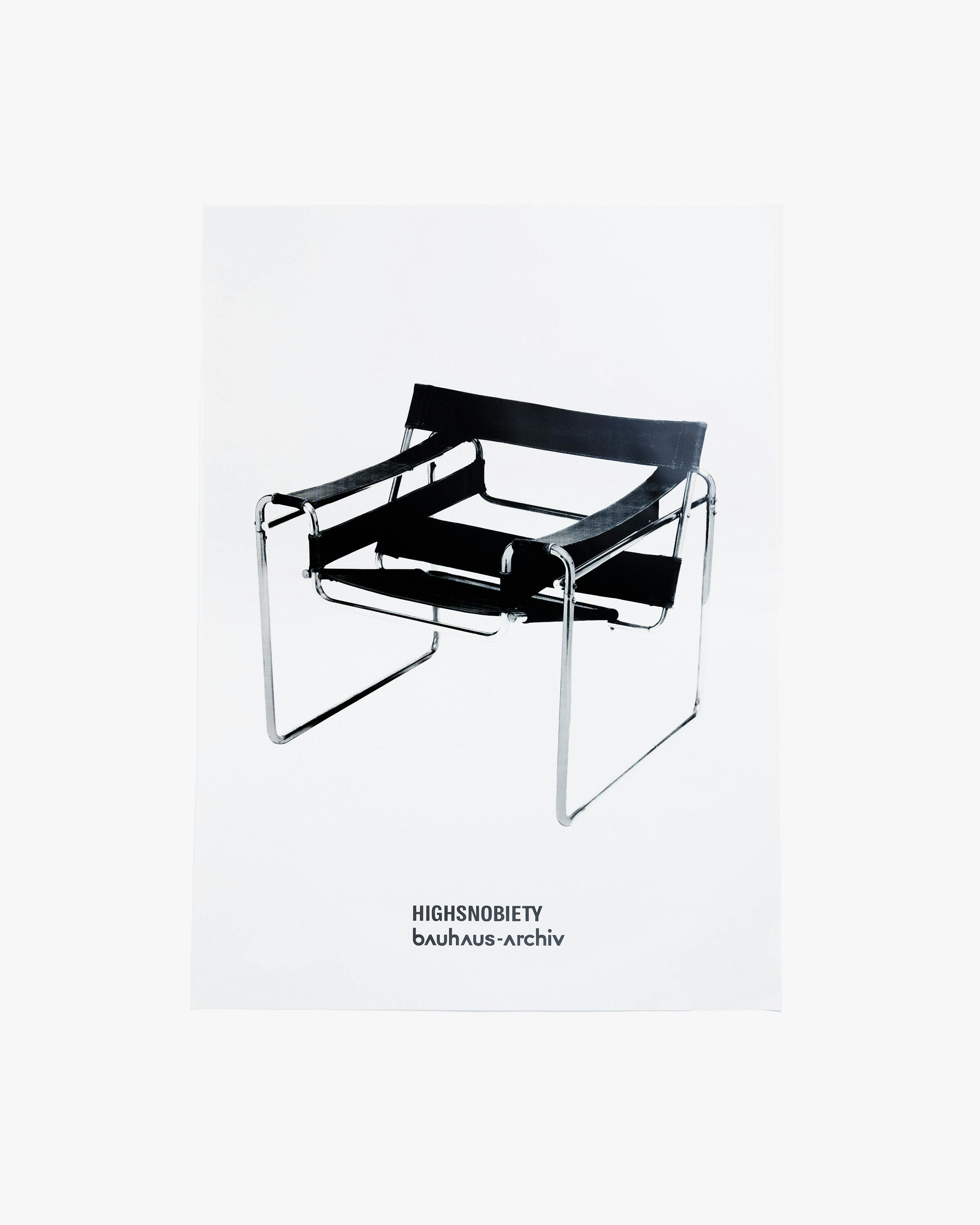 Highsnobiety x Bauhaus Archiv – Marcel Breuer Wassily Chair Poster - Arts & Collectibles - White - Image 1