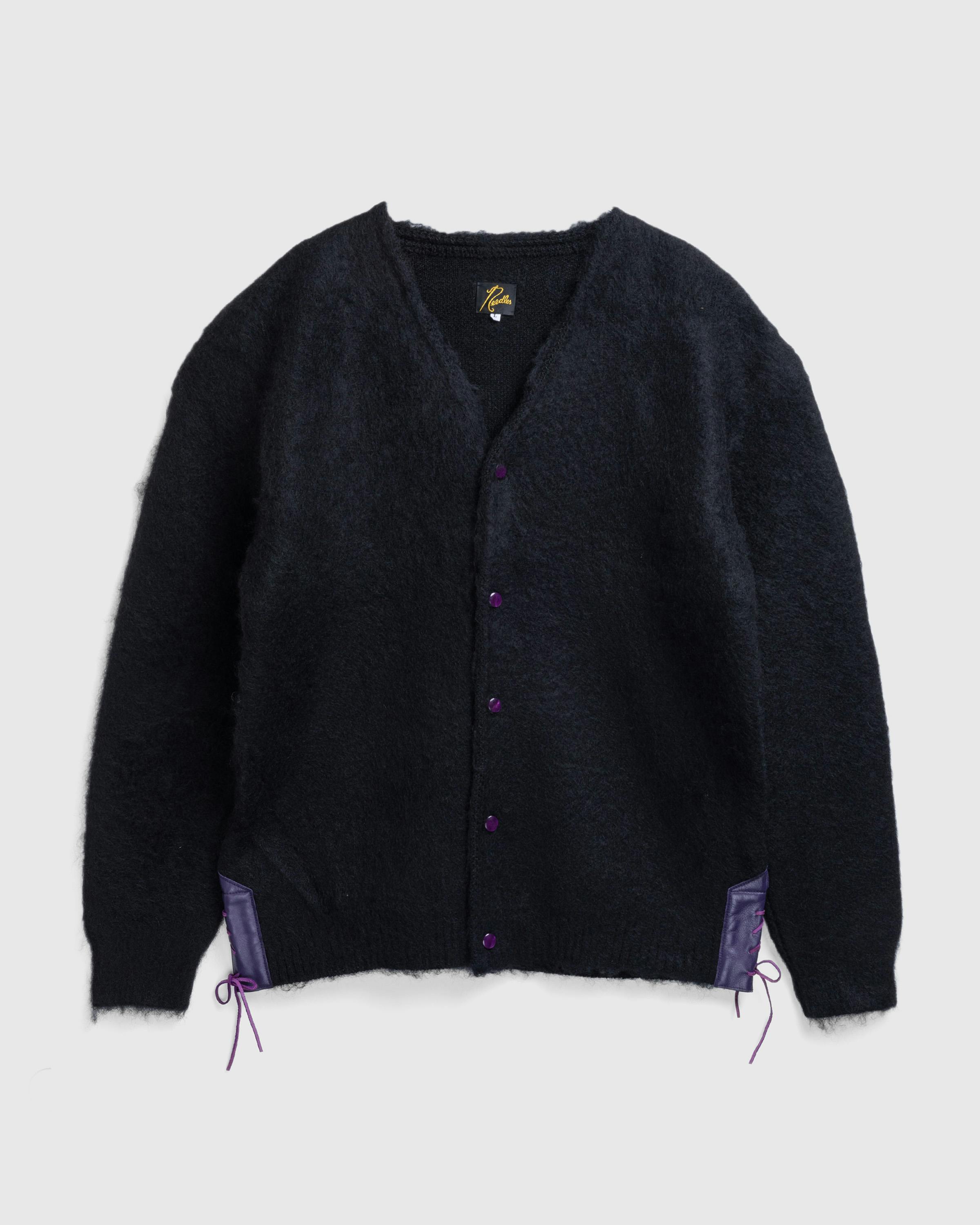 Needles – EP Mohair Cardigan Solid Black - Cardigans - Black - Image 1