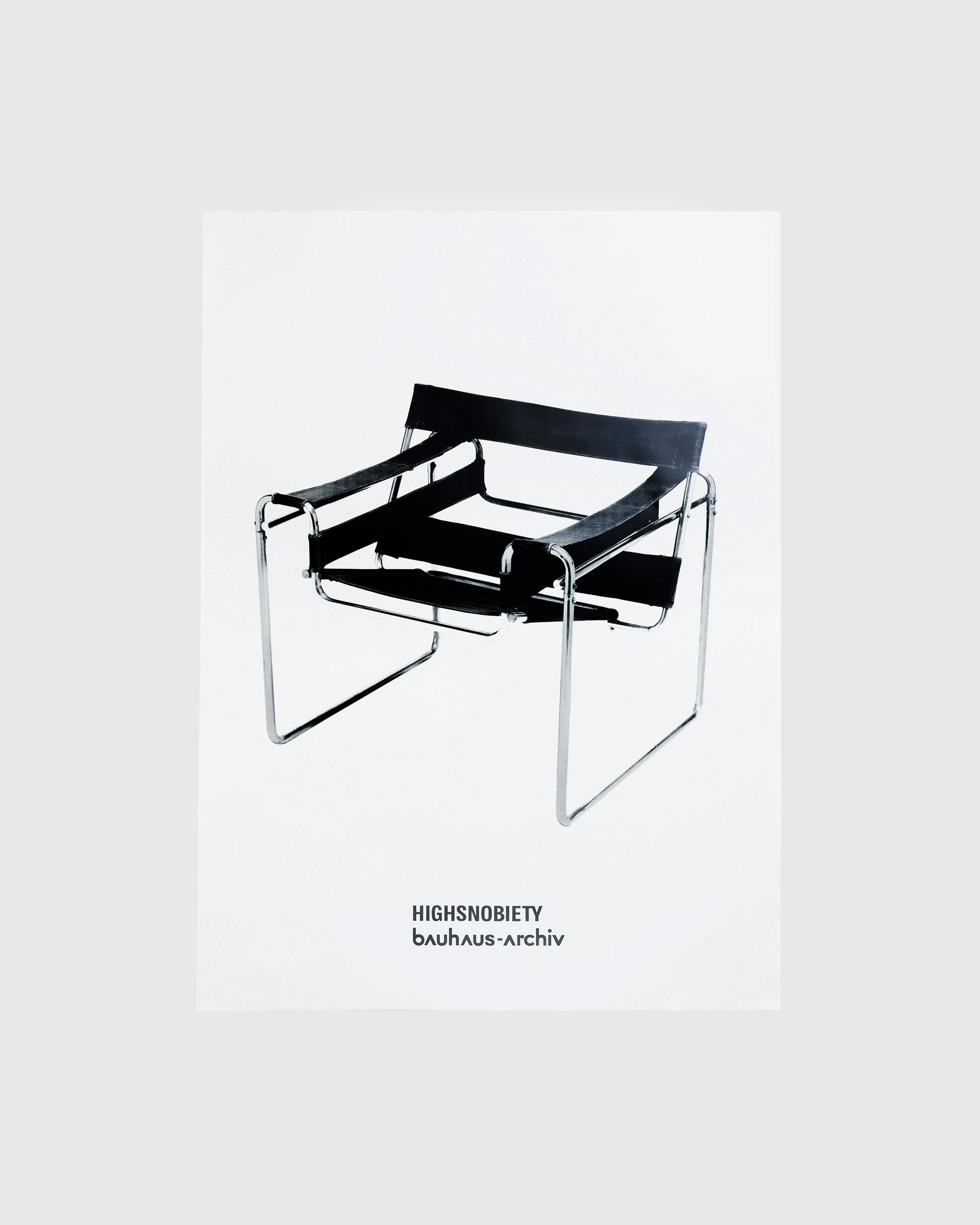 Highsnobiety x Bauhaus-Archiv – Marcel Breuer Wassily Chair Poster - Arts & Collectibles - White - Image 1