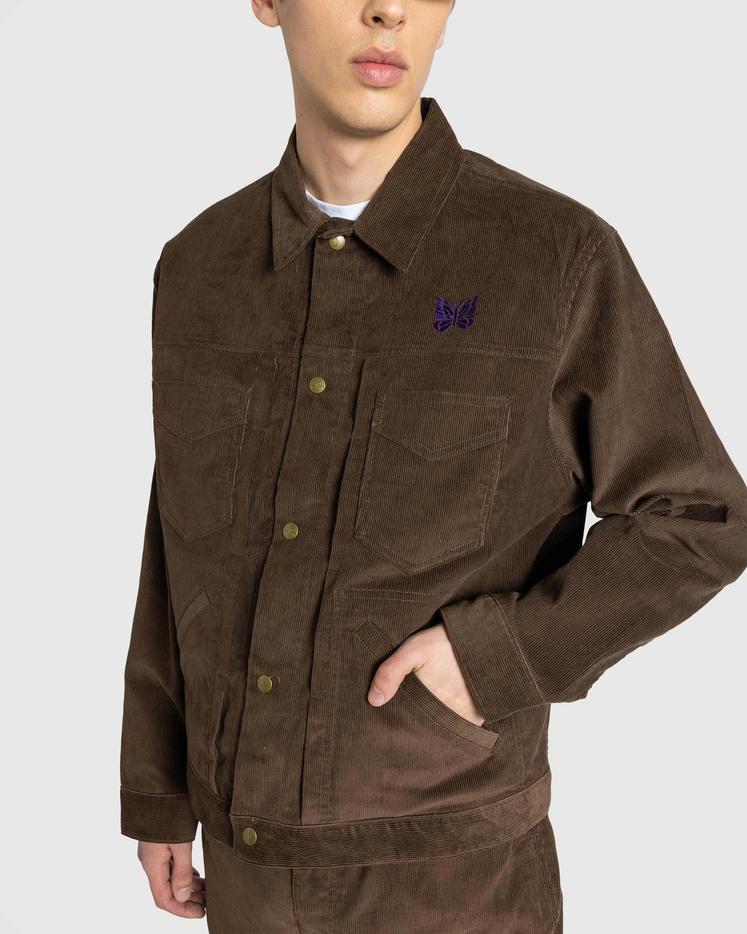 Needles – Penny Jean Jacket 14W Corduroy Brown | Highsnobiety Shop