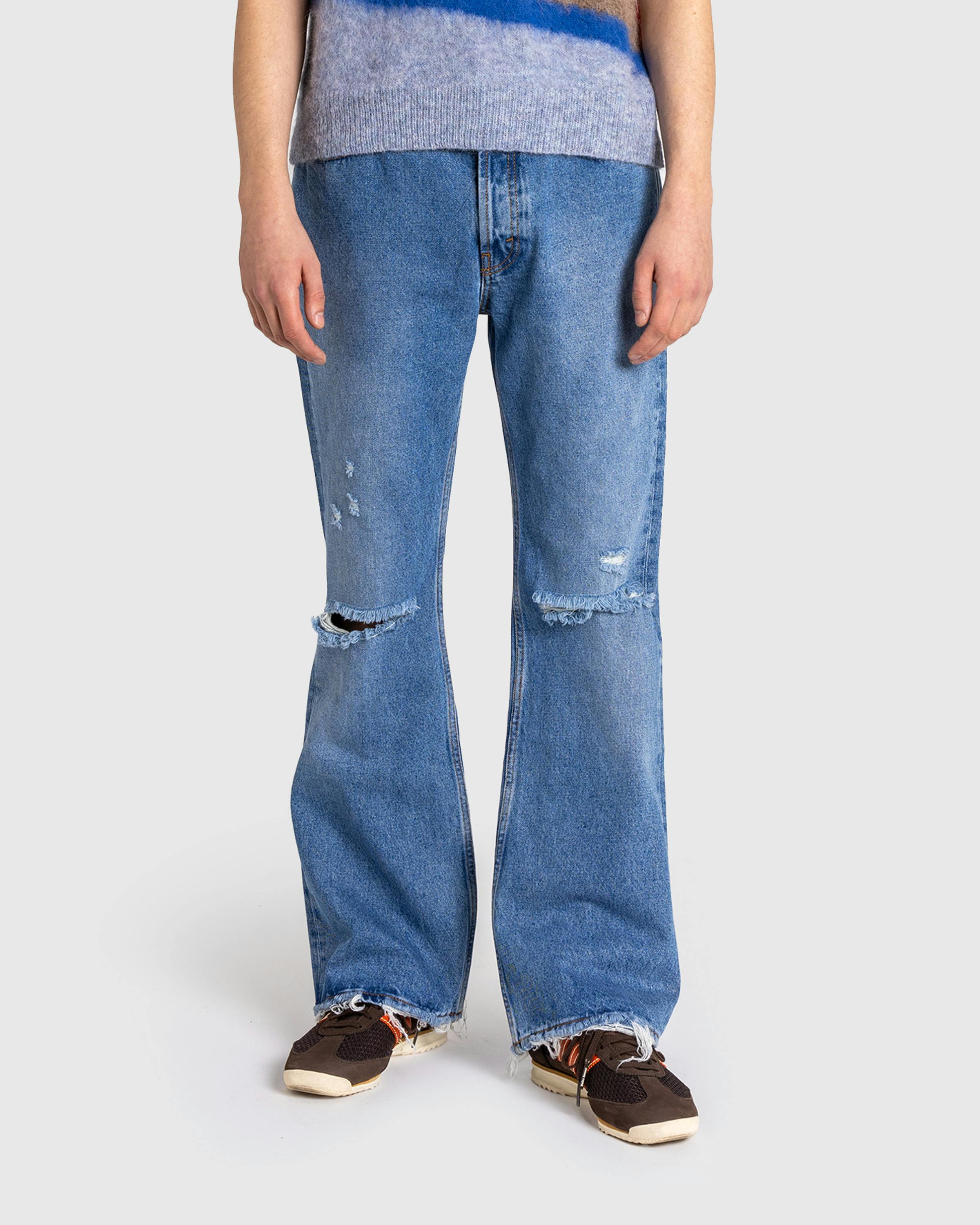 Séfr – Rider Cut Jeans Trashed Mid Blue - Denim - Blue - Image 2