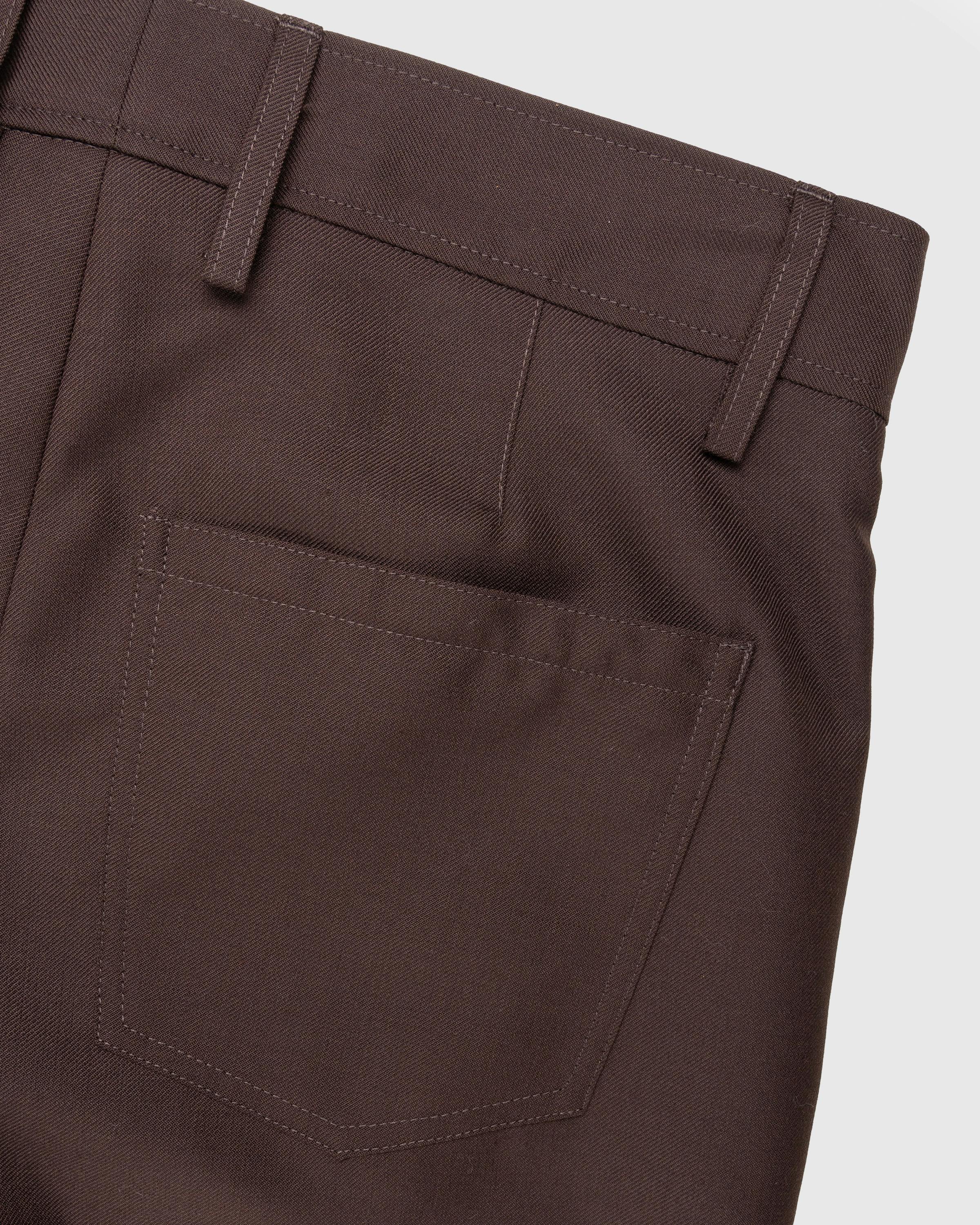 Séfr – Jiro Trouser Sludge Wool - Trousers - Brown - Image 7