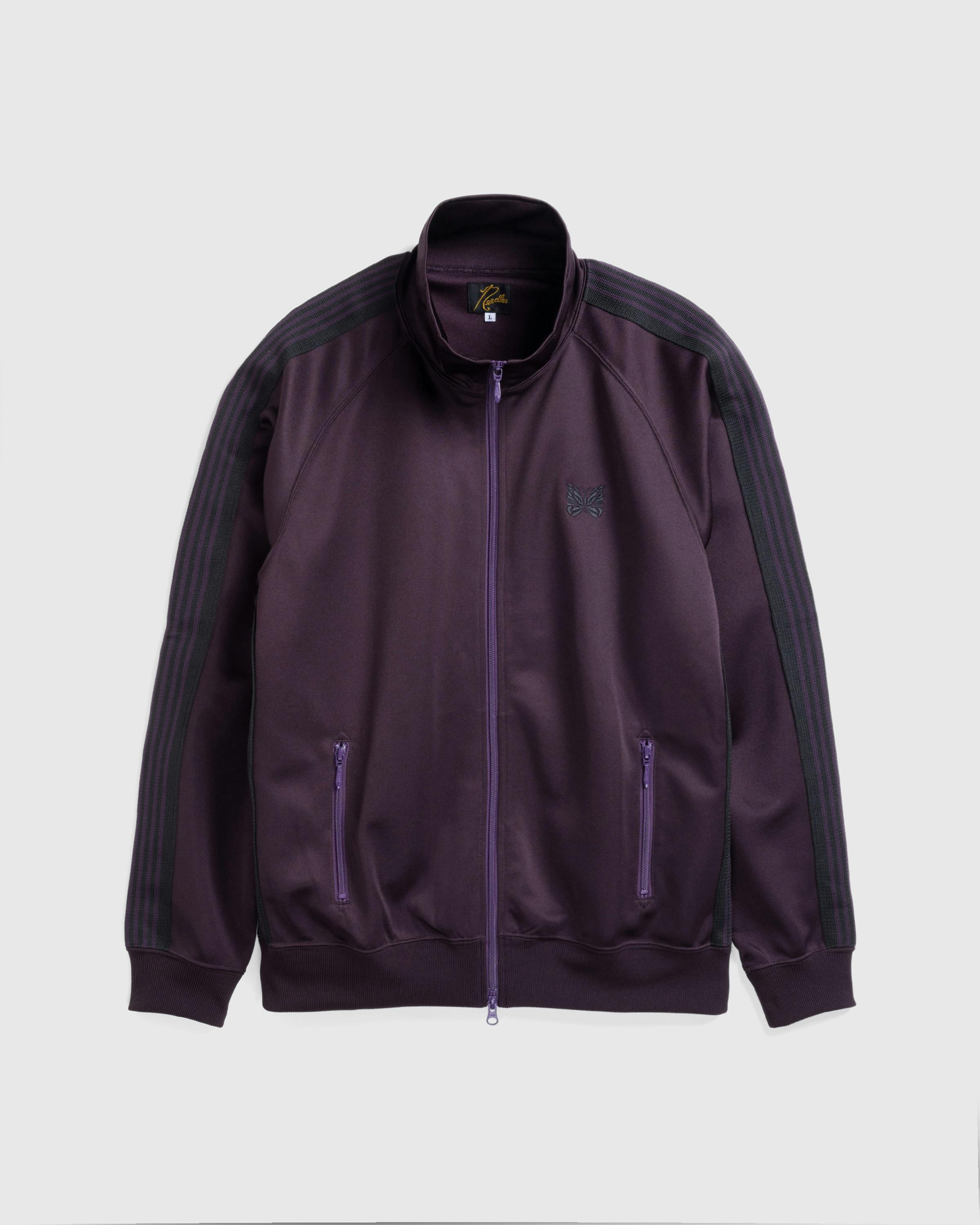 Needles Track Jacket Poly Smooth Dark Purple