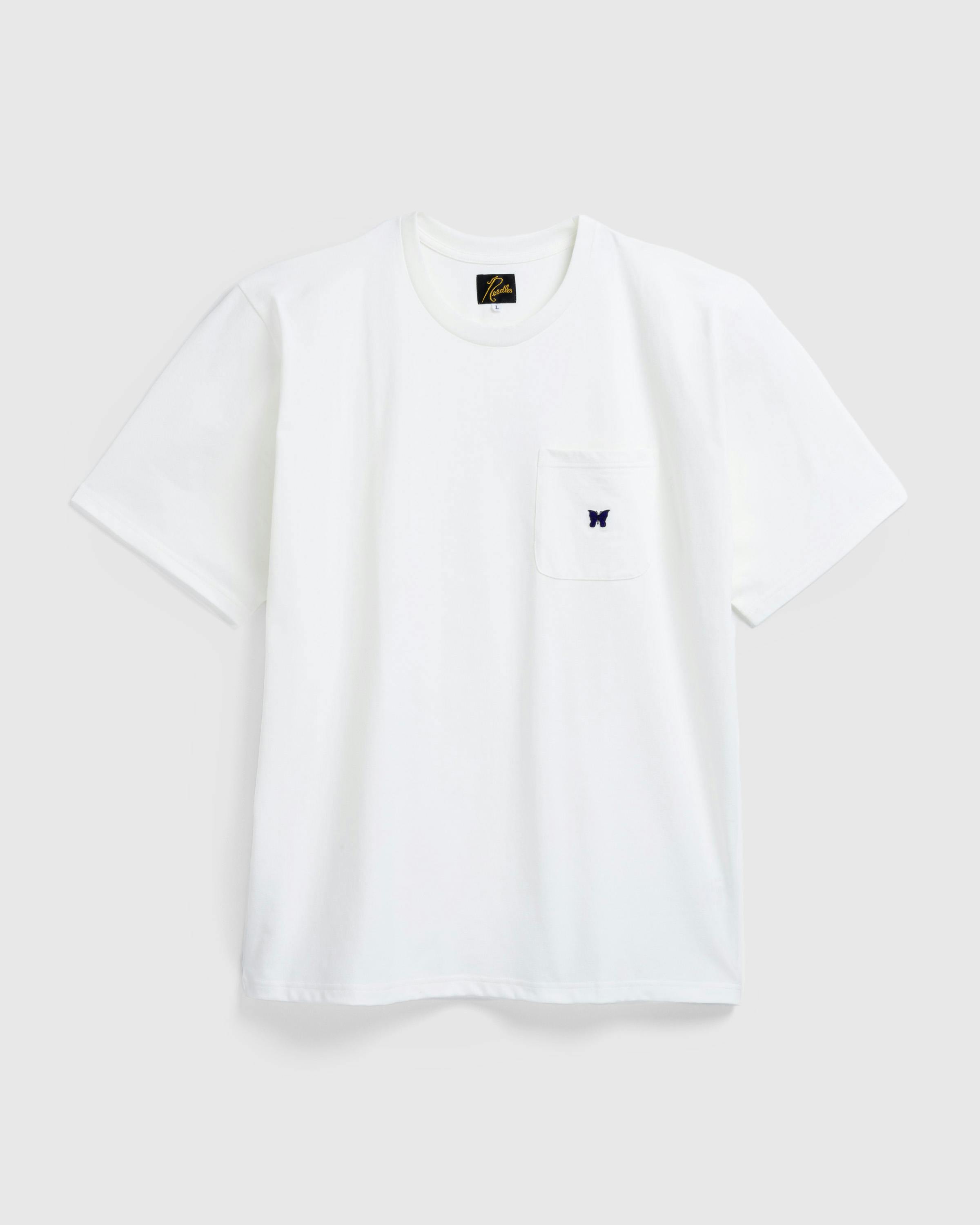 Needles – S/S Crew Neck Tee Poly Jersey White - Shortsleeve Shirts - White - Image 1