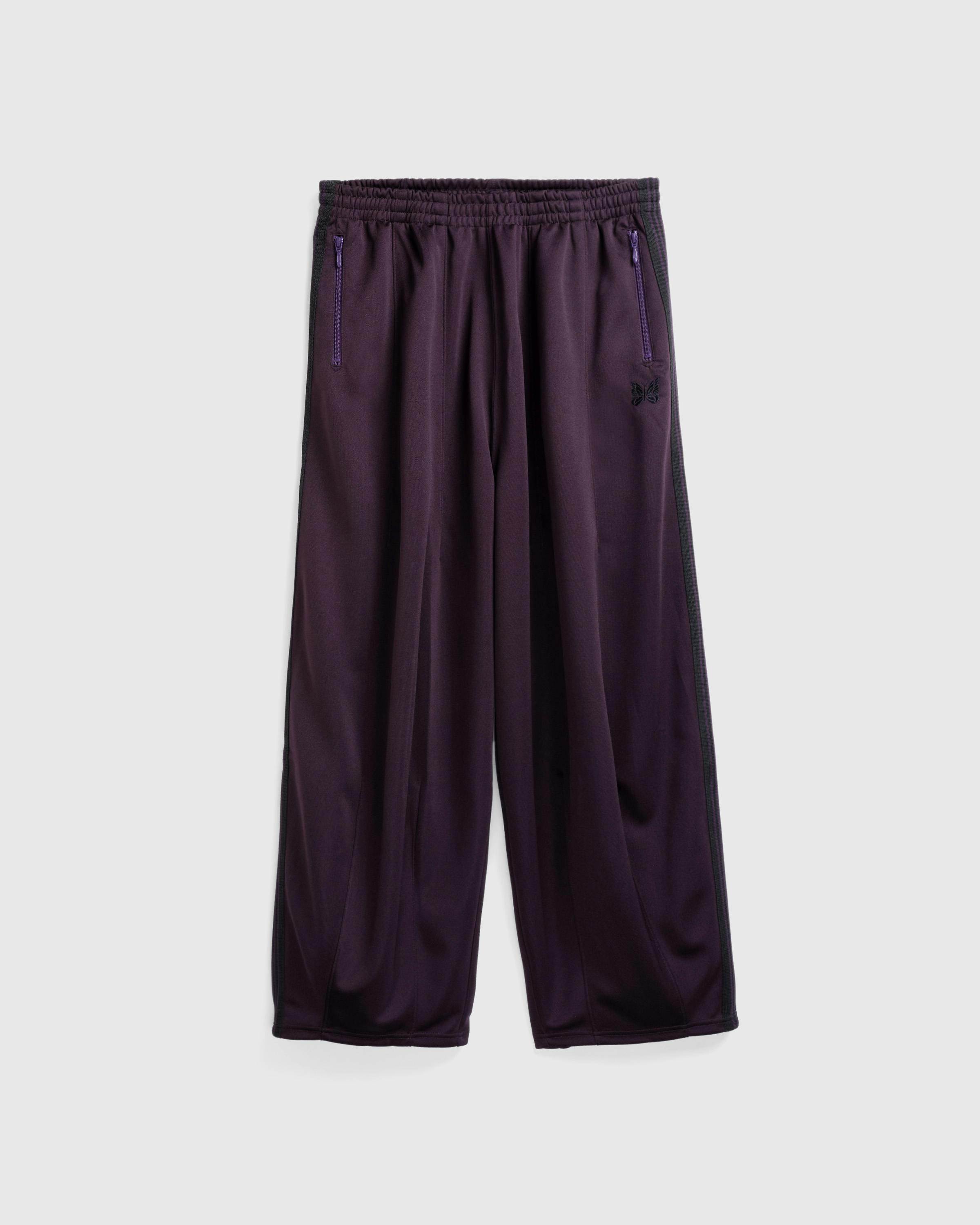 Needles – H.D. Track Pant Poly Smooth Dark Purple - Track Pants - Purple - Image 1