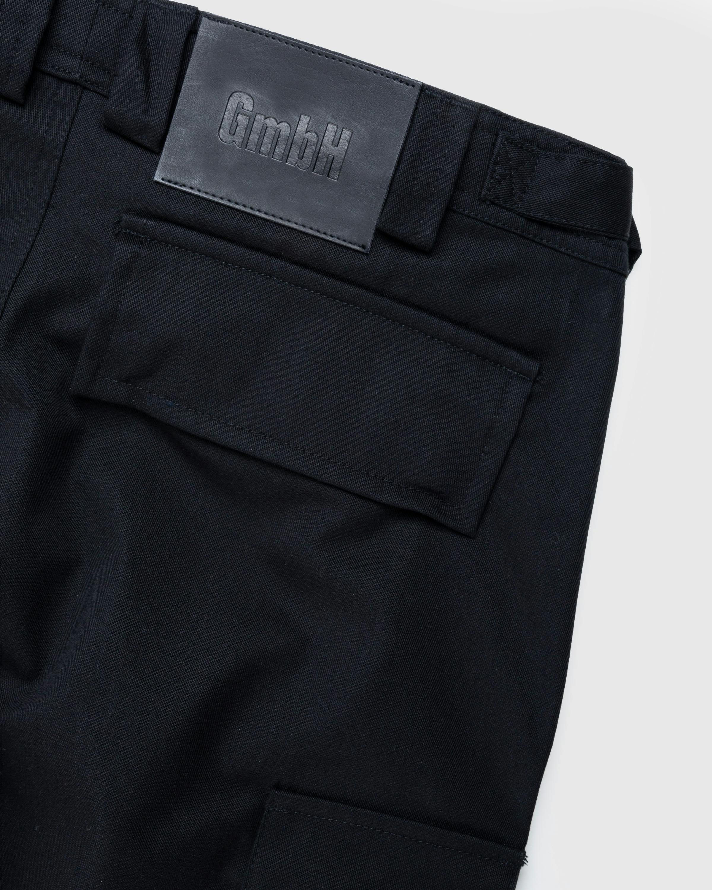 GmbH – Baltasar Cotton Twill Mix Trousers Black - Trousers - Black - Image 4