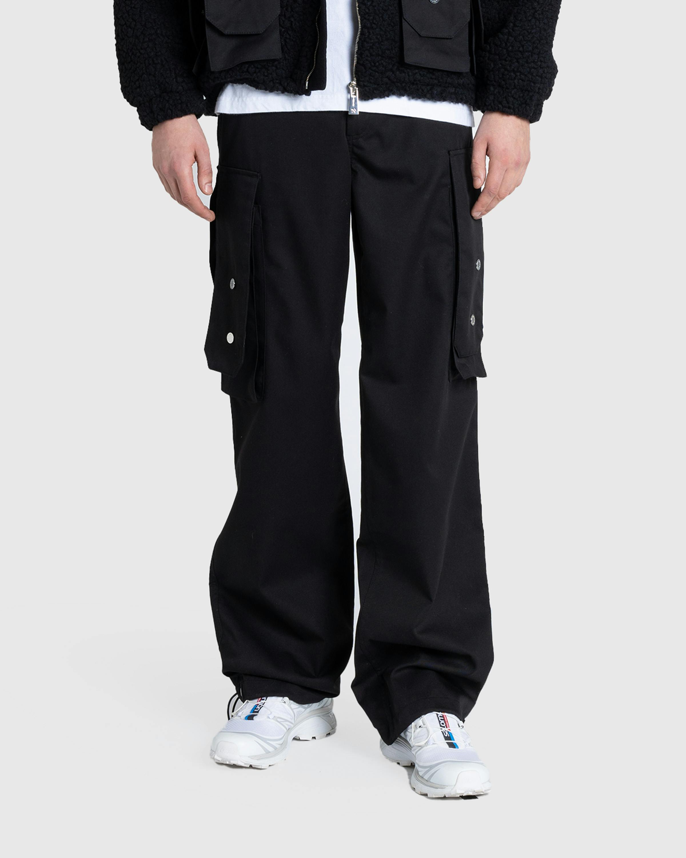 GmbH – Baltasar Cotton Twill Mix Trousers Black - Trousers - Black - Image 2