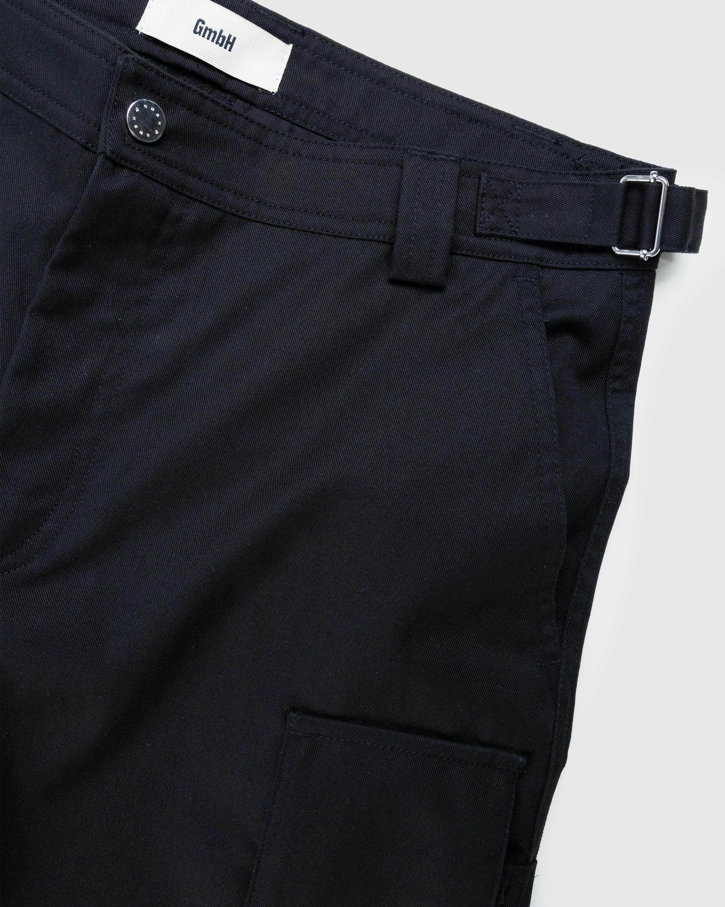 GmbH – Baltasar Cotton Twill Mix Trousers Black - Trousers - Black - Image 5