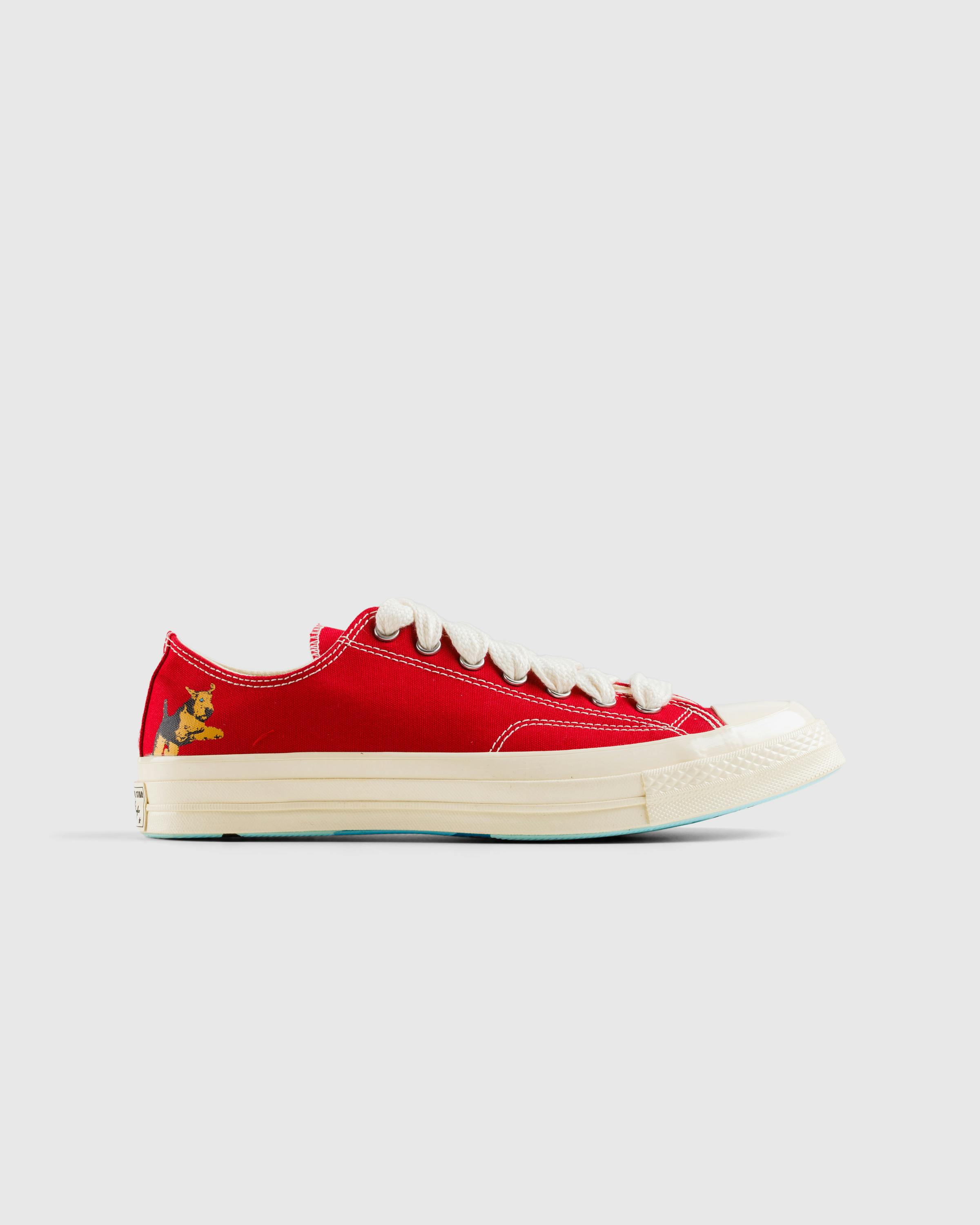 Converse x Golf Le Fleur – Chuck 70 Salsa/Antique White/Black - High Top Sneakers - Red - Image 1