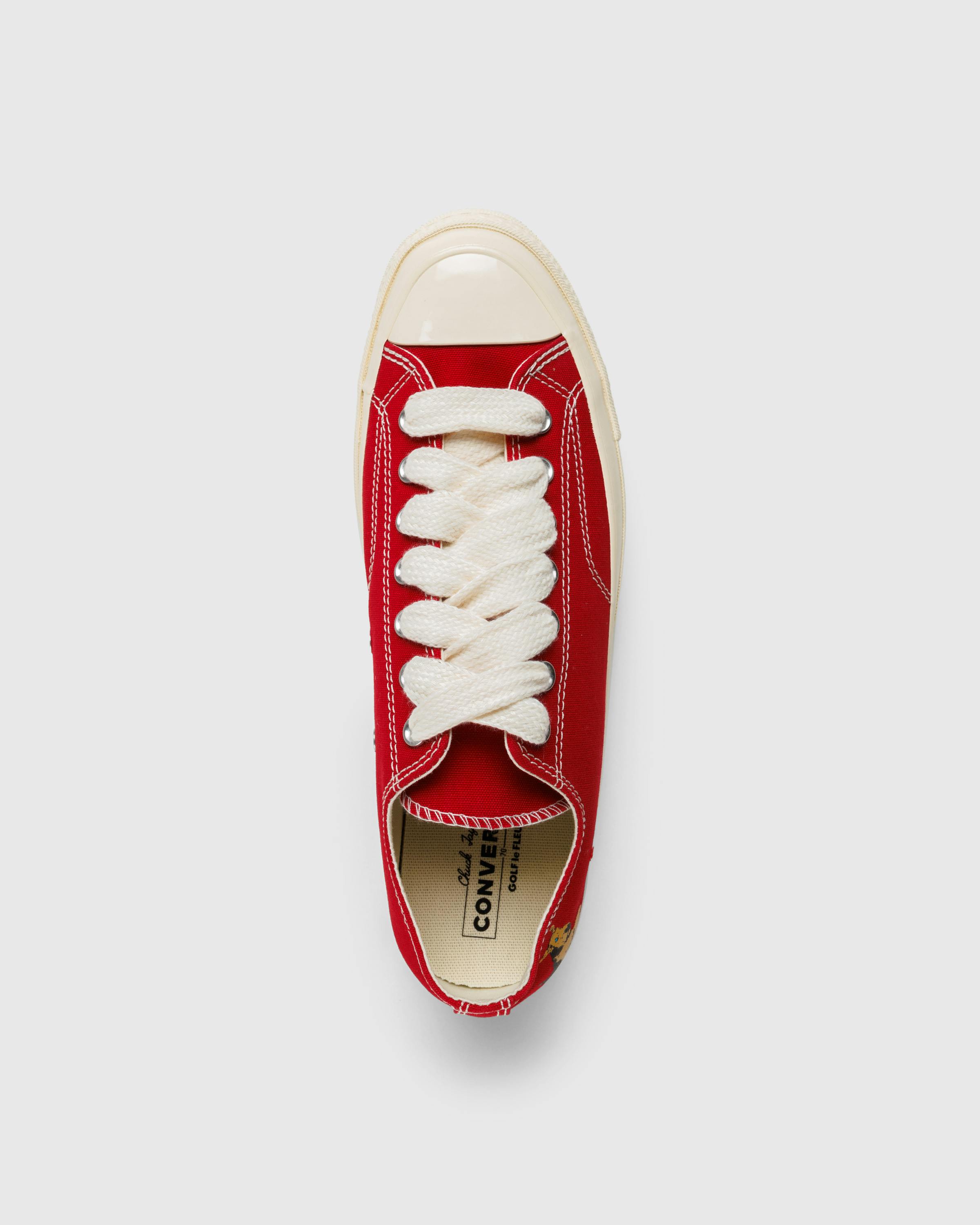 Converse x Golf Le Fleur – Chuck 70 Salsa/Antique White/Black - High Top Sneakers - Red - Image 4