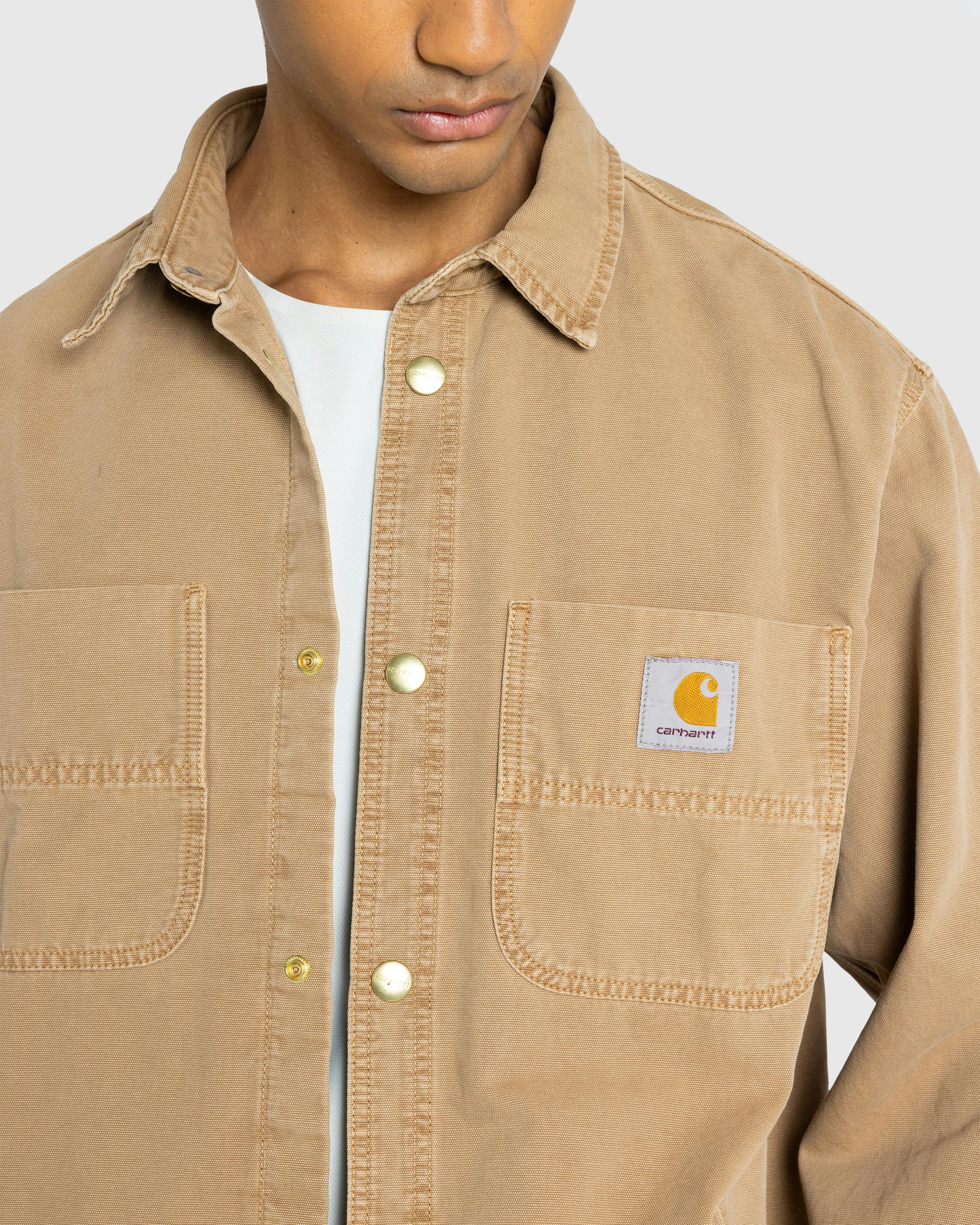 Carhartt WIP – Conro Shirt Jacket Peanut/Stone Dyed - Longsleeve Shirts - Beige - Image 8