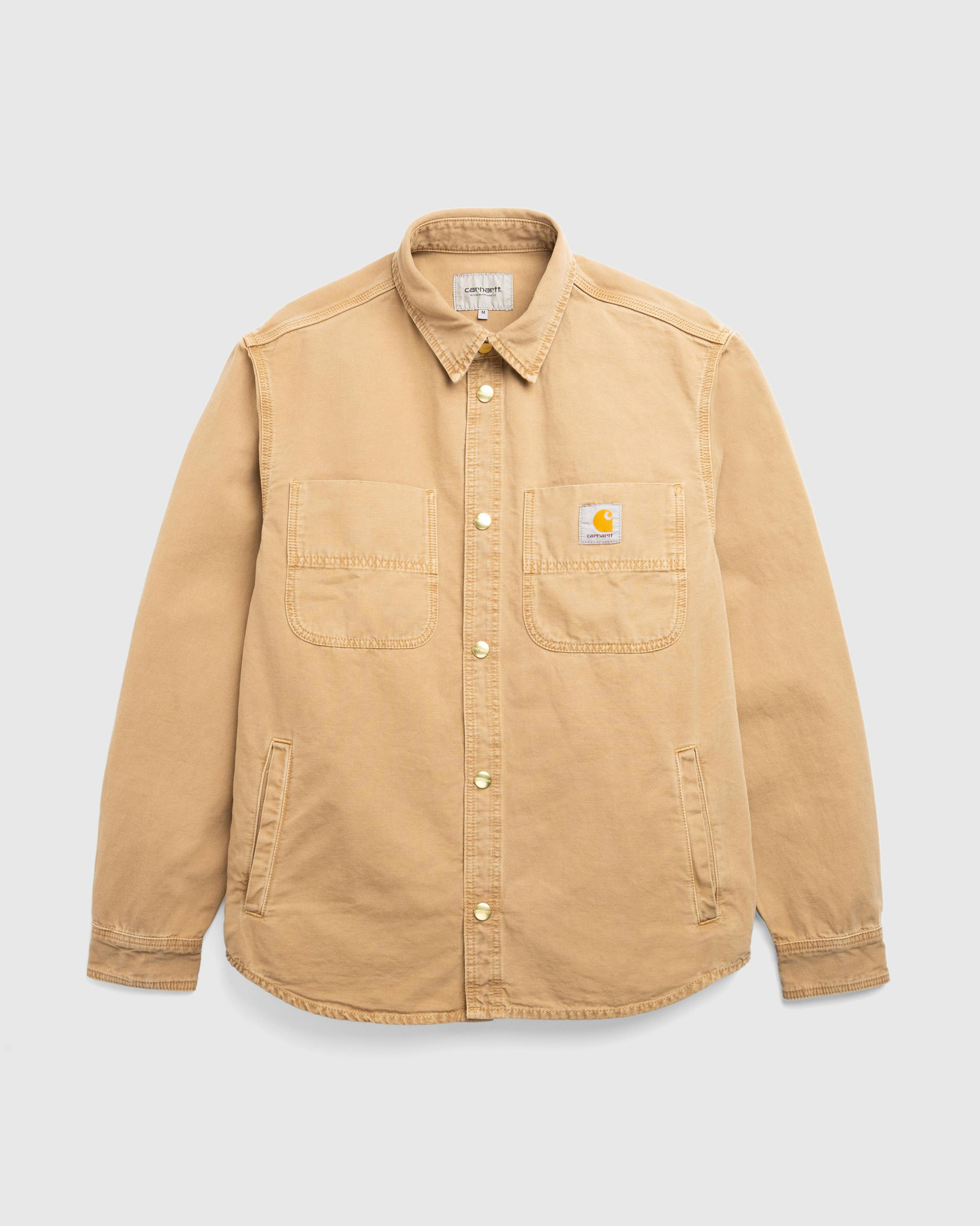 Carhartt WIP – Conro Shirt Jacket Peanut/Stone Dyed - Longsleeve Shirts - Beige - Image 1