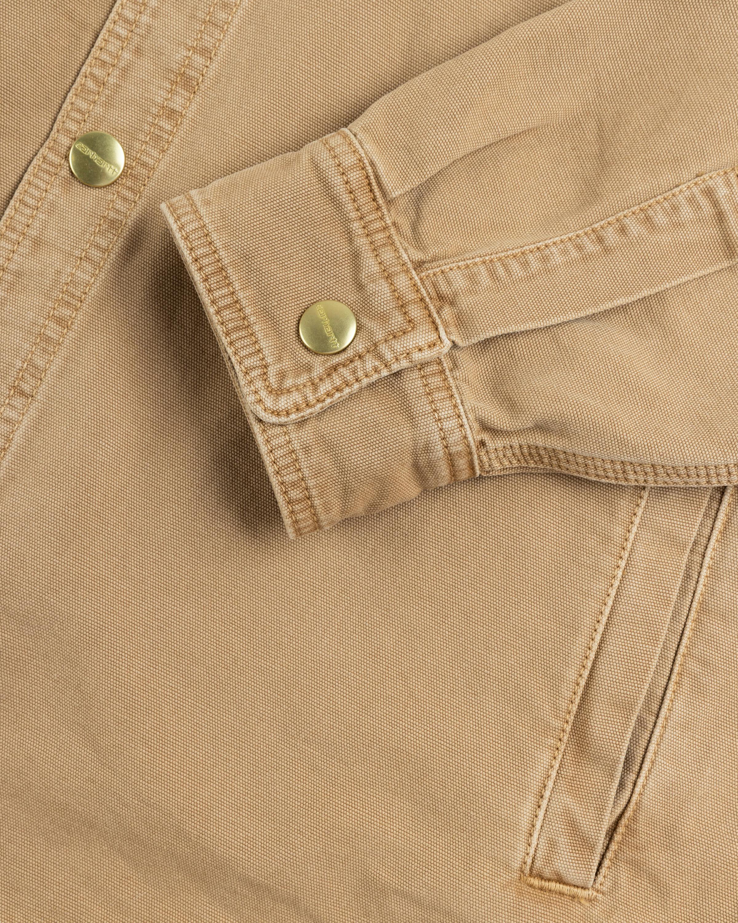 Carhartt WIP – Conro Shirt Jacket Peanut/Stone Dyed - Longsleeve Shirts - Beige - Image 5