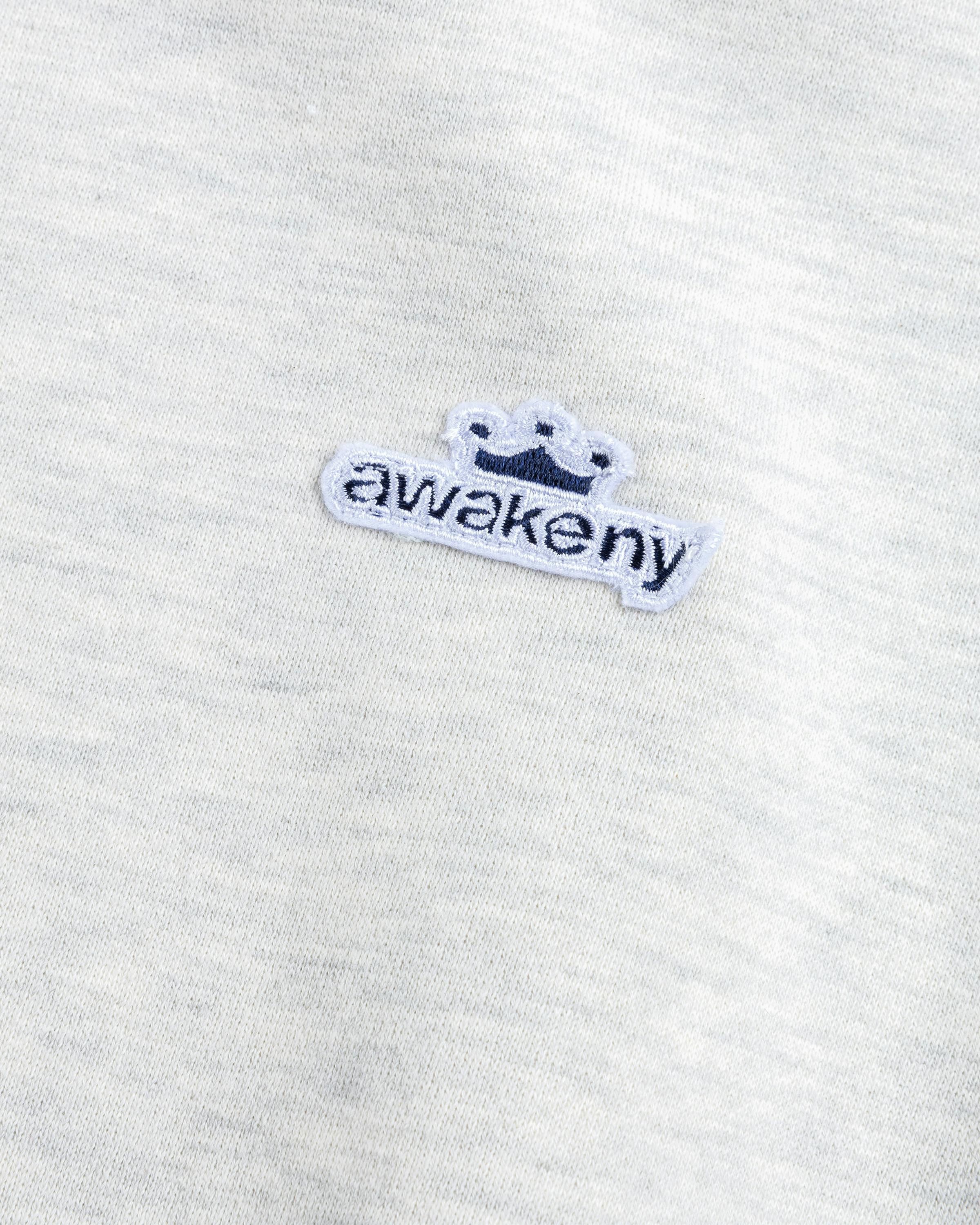 Awake NY – Crown Logo Crewneck Charcoal Heather - Crewnecks - Grey - Image 4