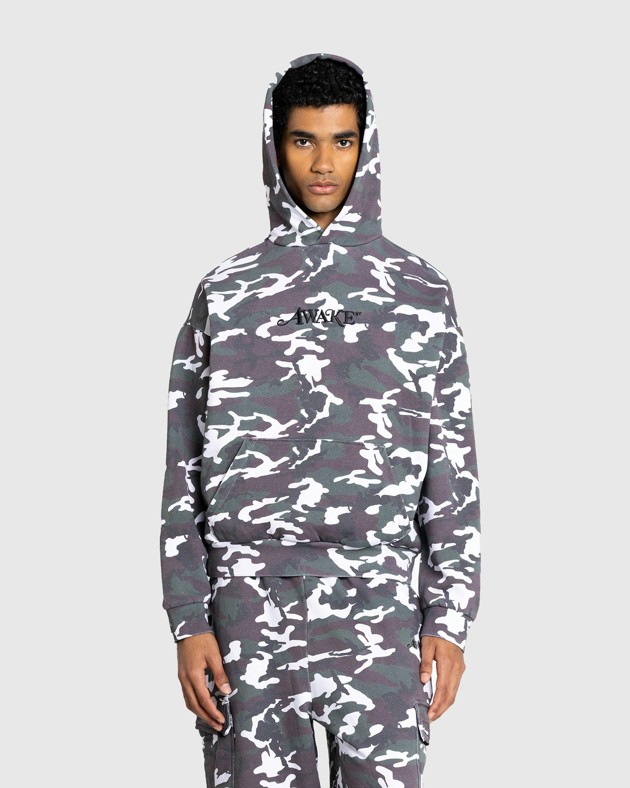 Awake NY – Camo Hoodie Green - Hoodies - Green - Image 2