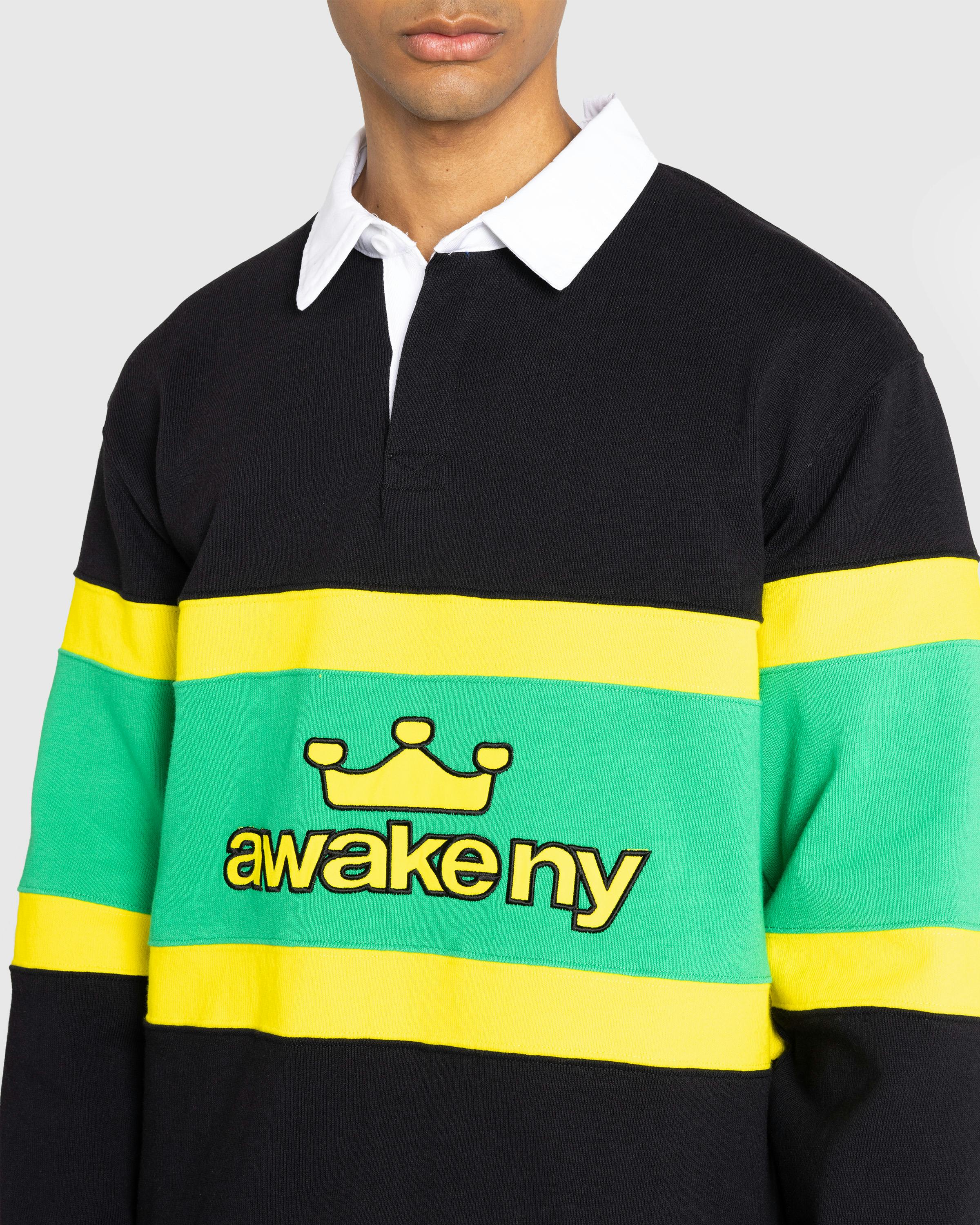 Awake NY – Crown Logo Rugby Black - Longsleeves - Black - Image 7