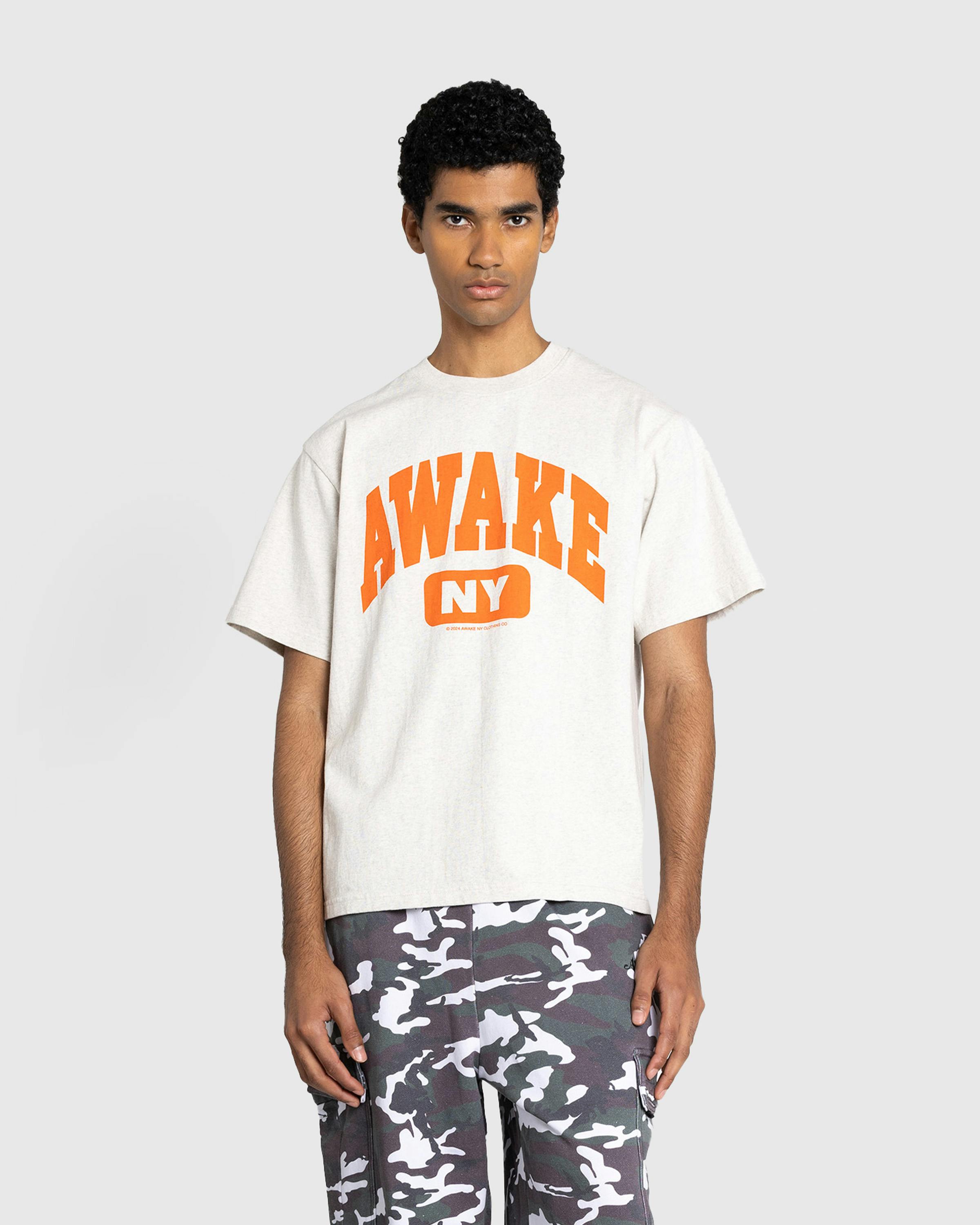 Awake NY – Varsity Tee Charcoal Heather - T-Shirts - Grey - Image 2