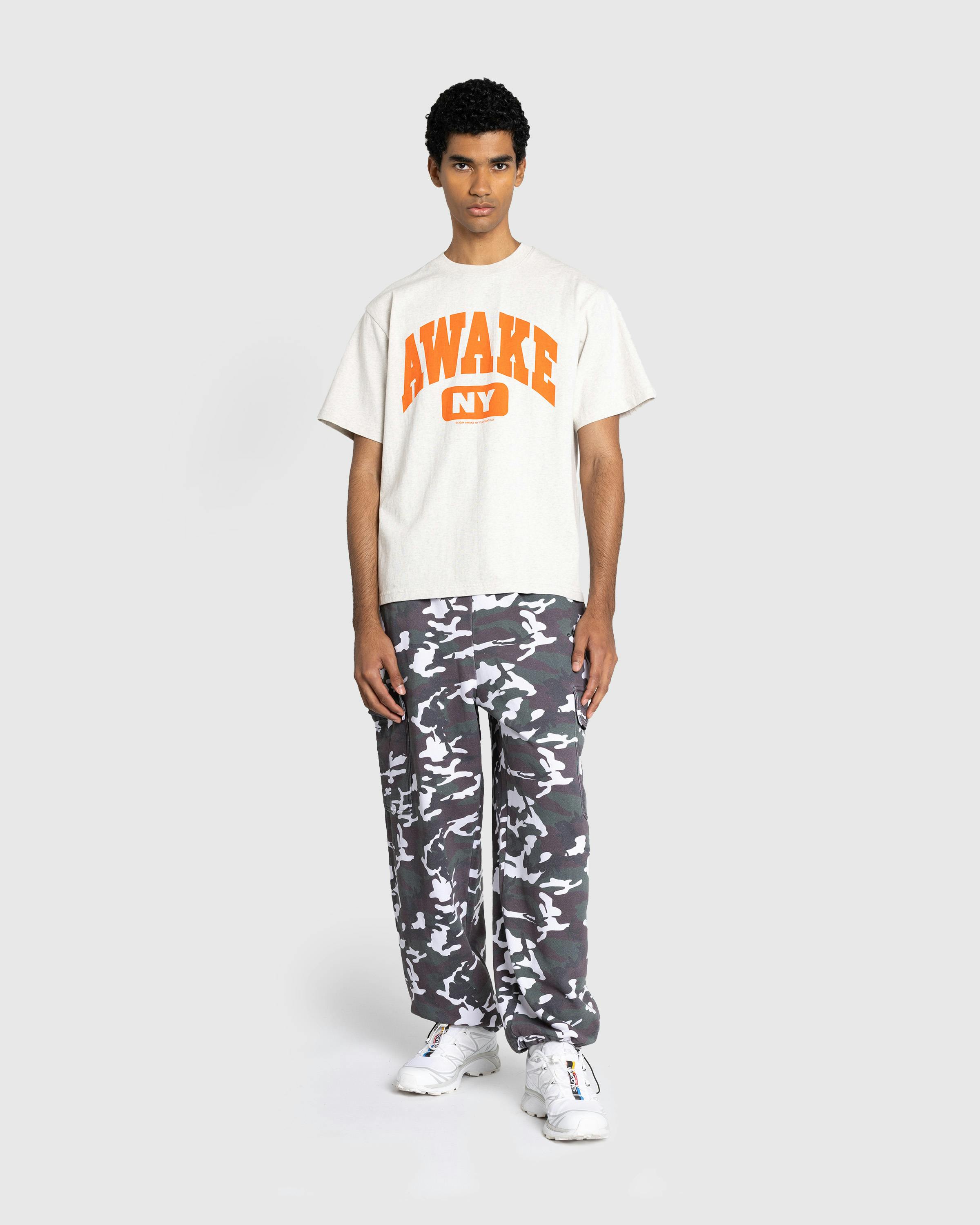 Awake NY – Varsity Tee Charcoal Heather - T-Shirts - Grey - Image 3