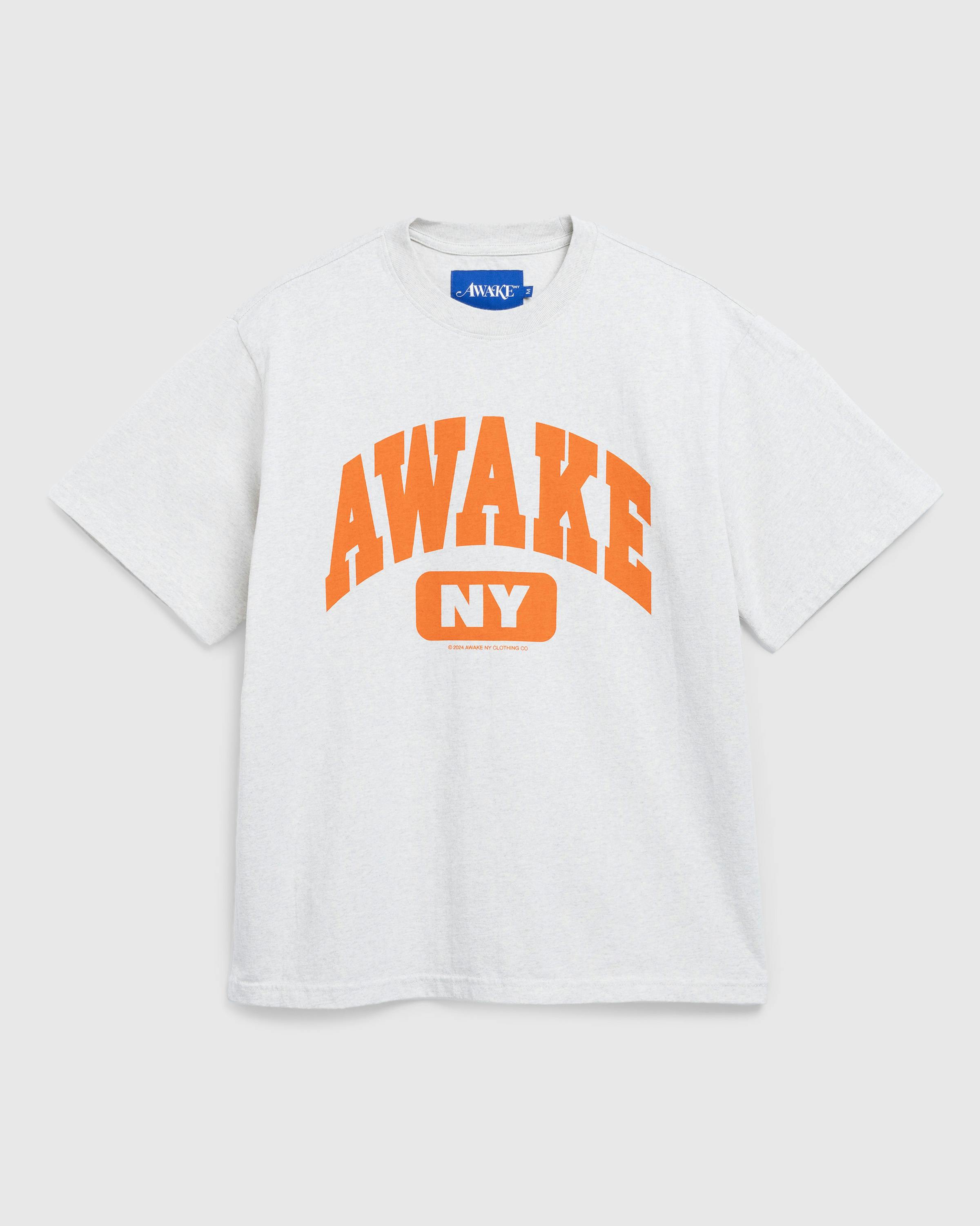 Awake NY – Varsity Tee Charcoal Heather - T-Shirts - Grey - Image 1